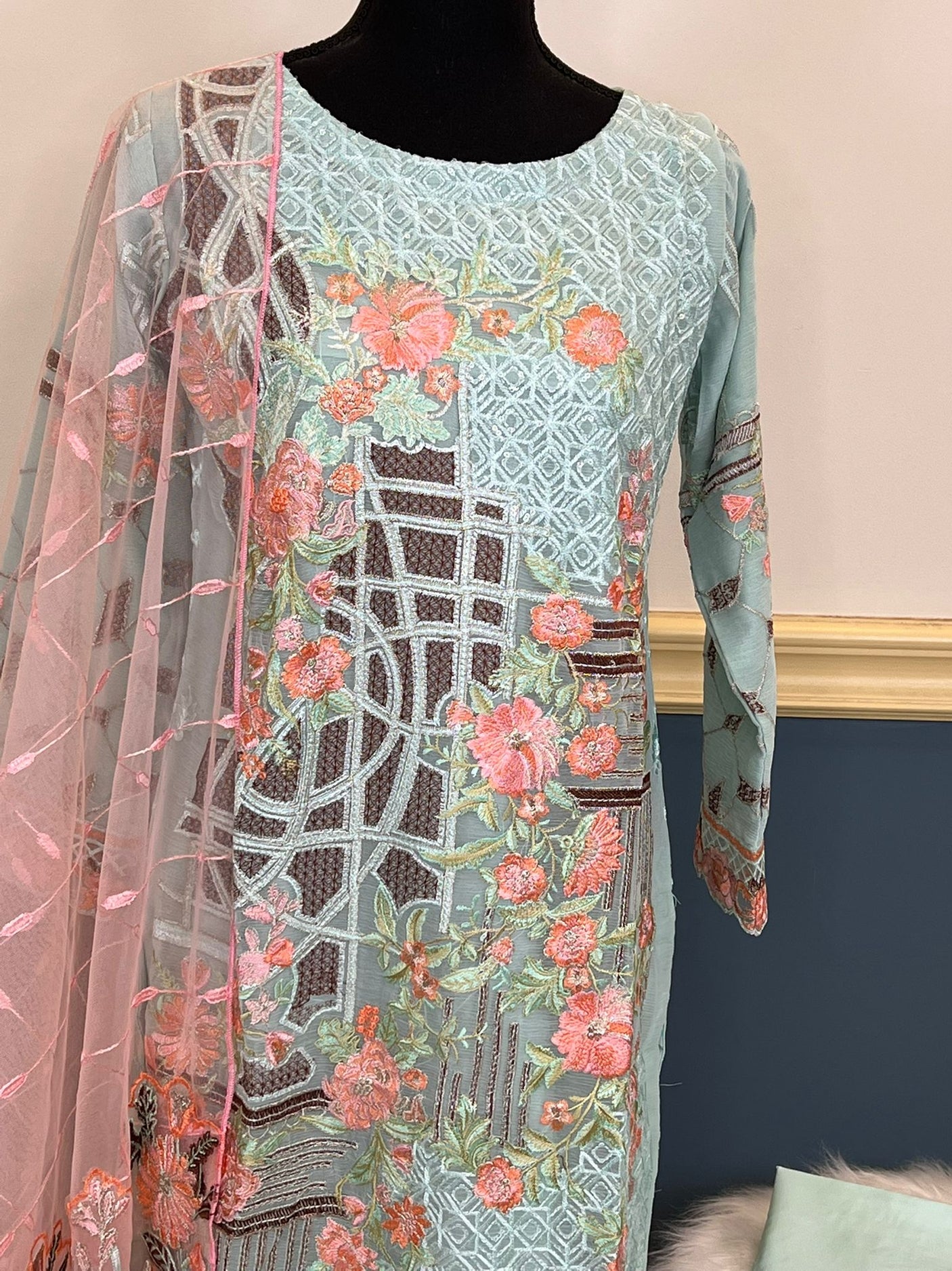 Pakistani Embroidered Party wear Ready To Ship