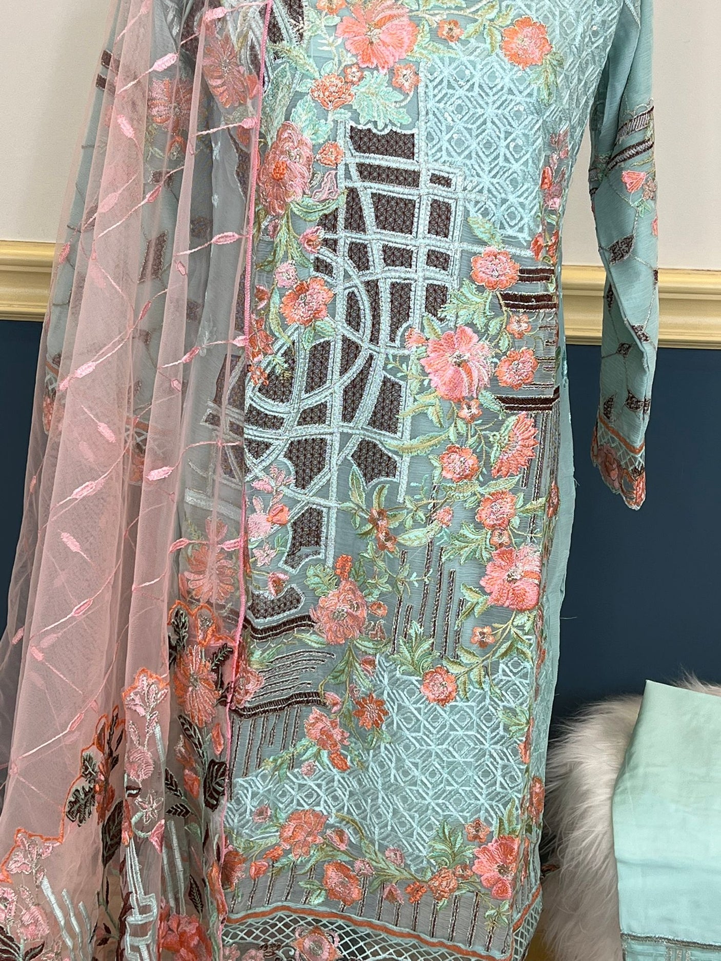 Pakistani Embroidered Party wear Ready To Ship