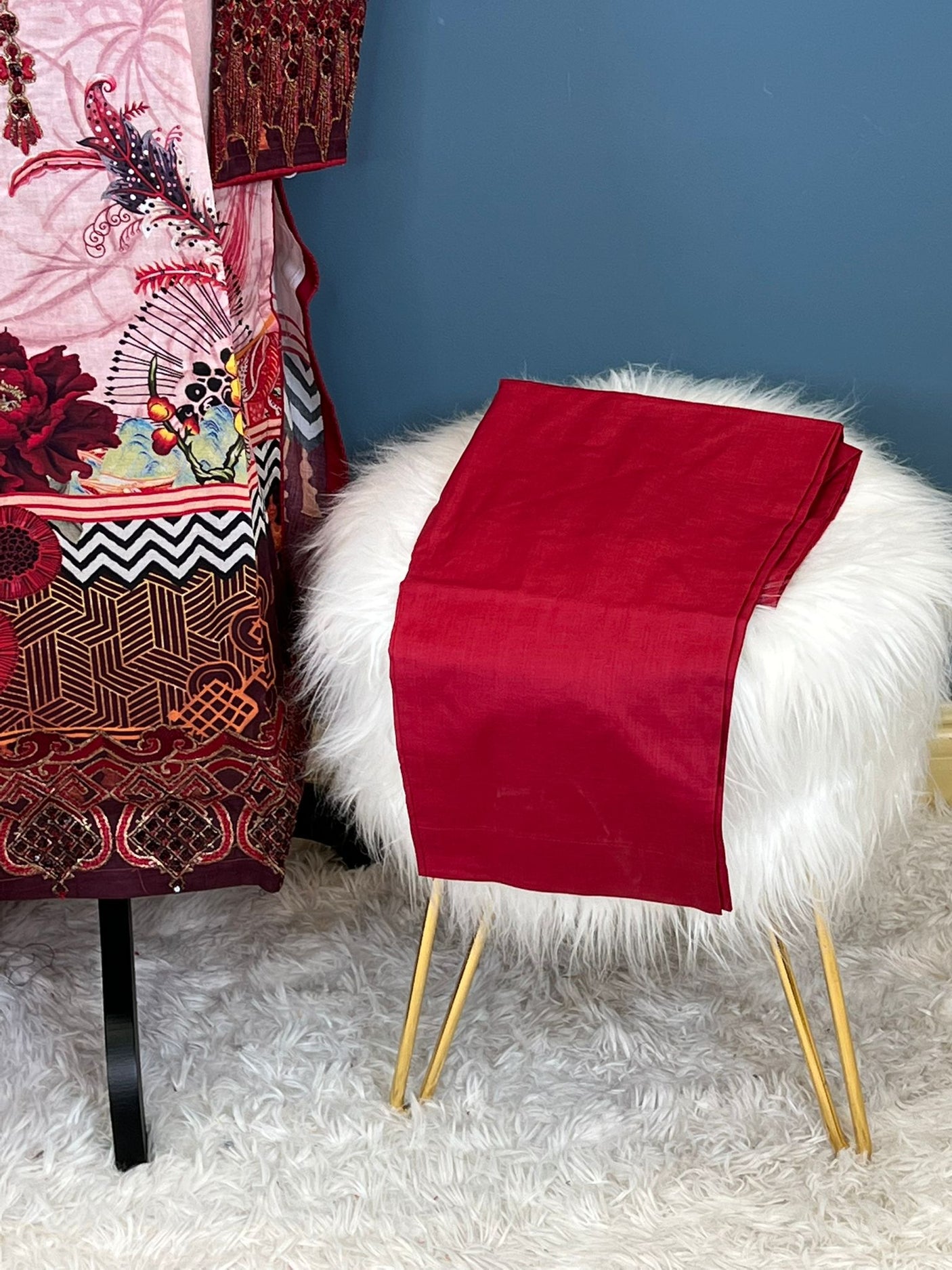 Pakistani Stitched Luxury Embroidered lawn Salwar kameez ready to ship