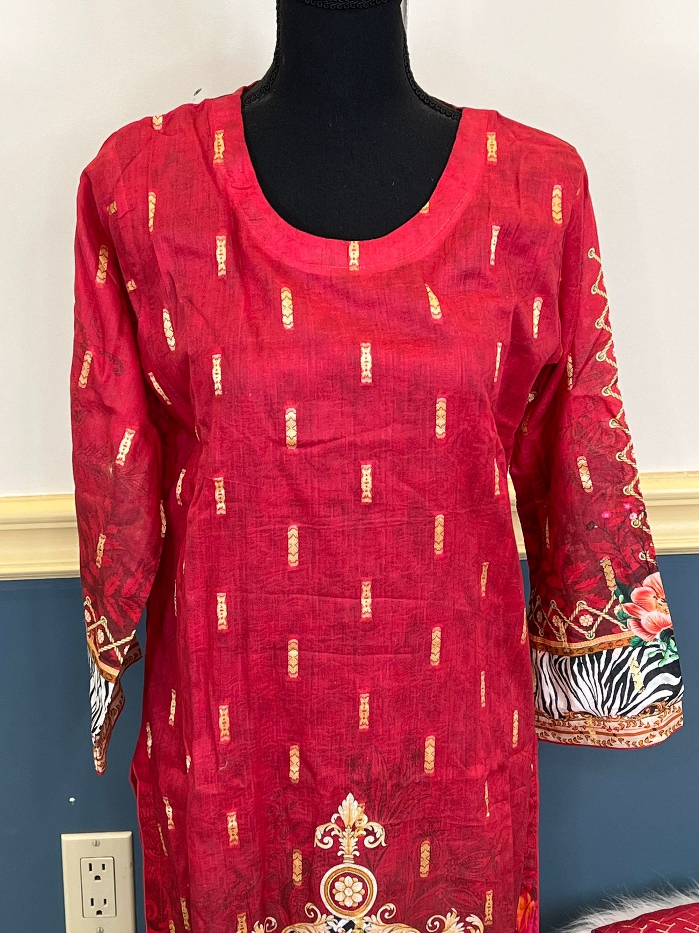 Pakistani Stitched Embroidery Lawn Suit Ready To Ship