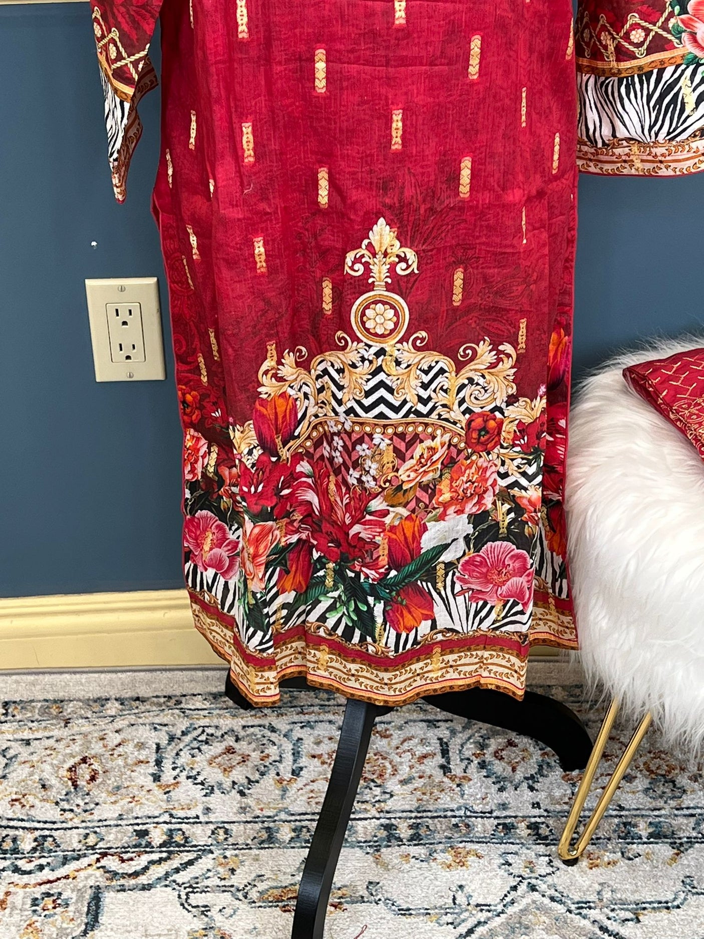 Pakistani Stitched Embroidery Lawn Suit Ready To Ship