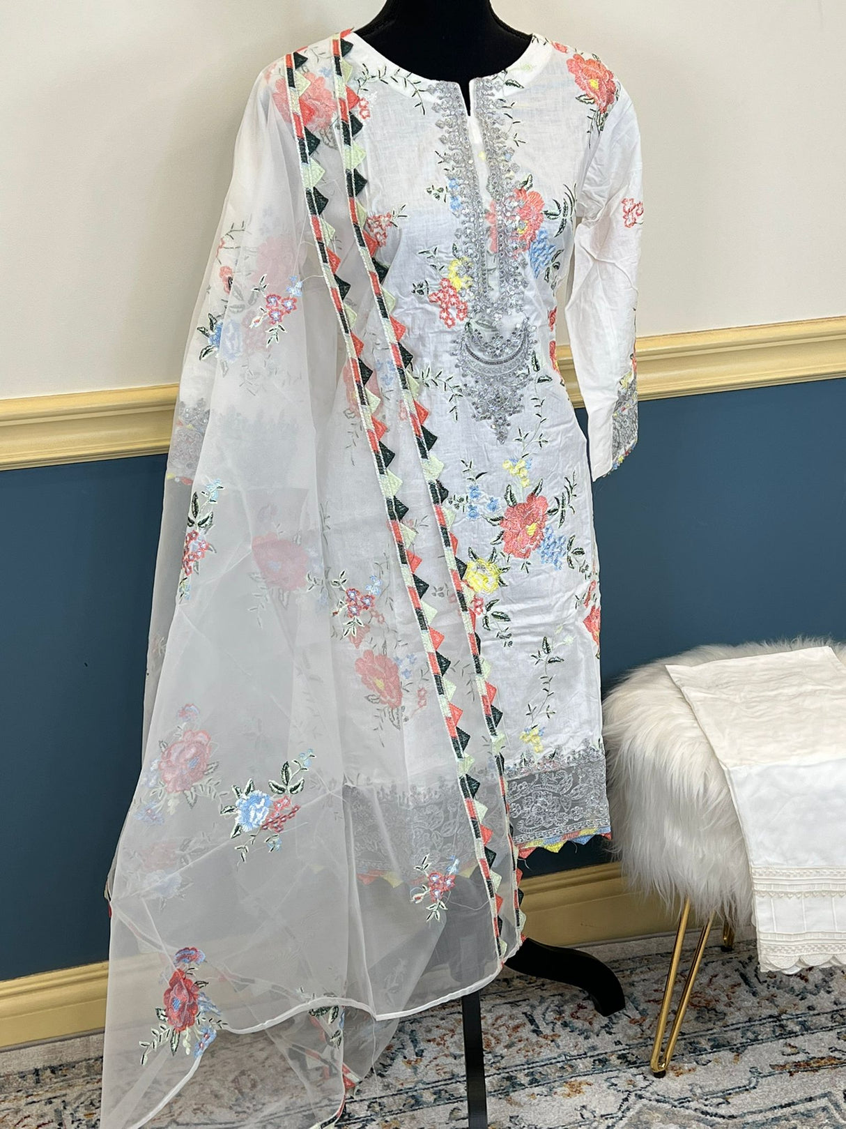 Luxury Embroidered lawn Ready To Ship