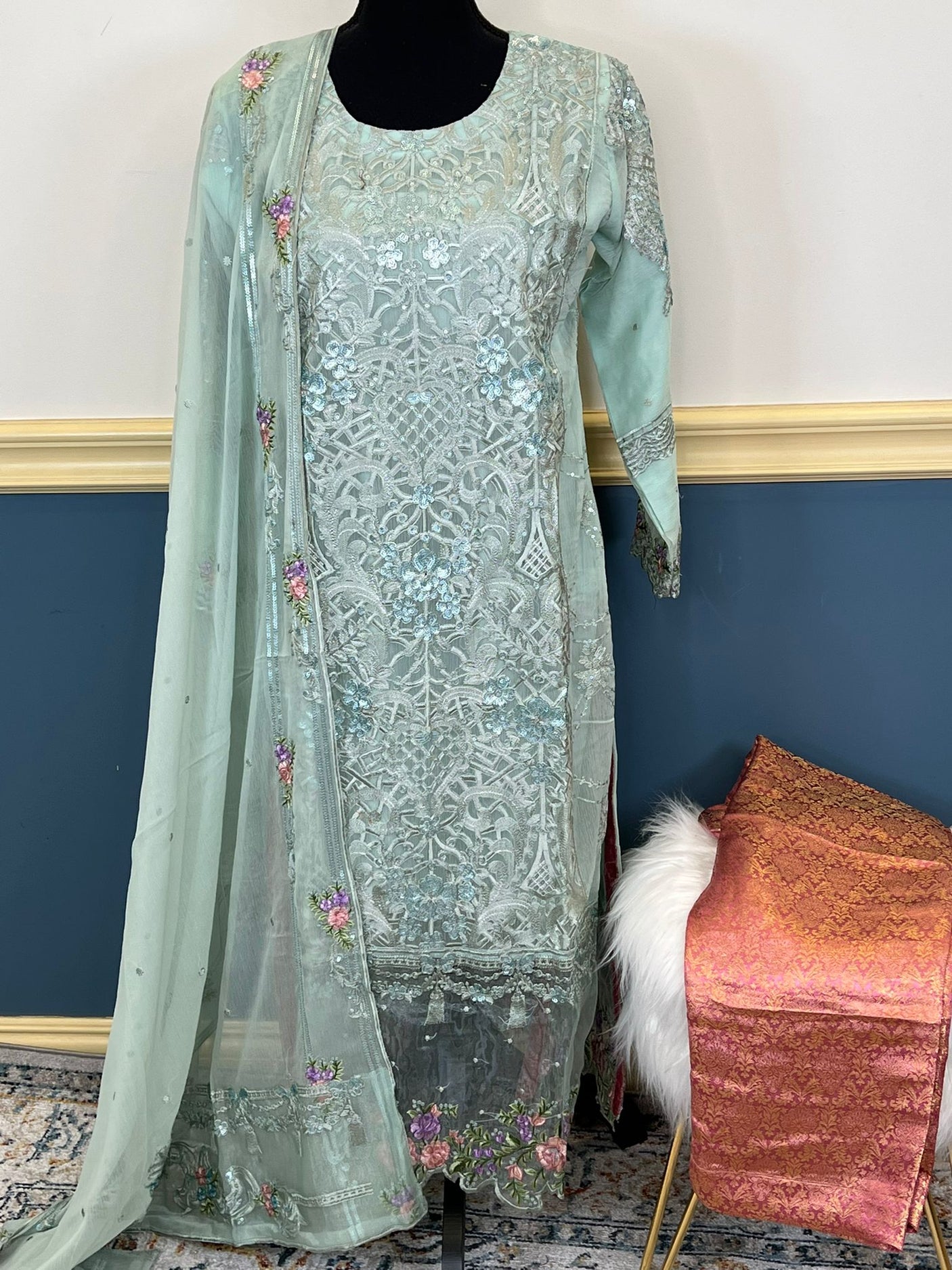 Pakistani Embroidered Party wear Ready To Ship
