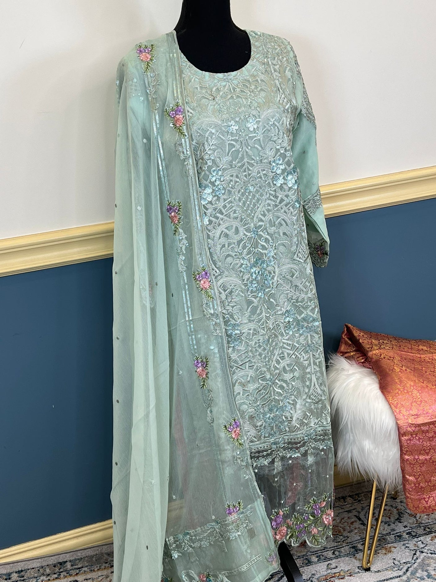 Pakistani Embroidered Party wear Ready To Ship