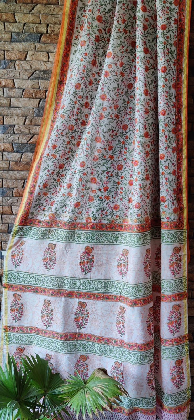 Pure Chanderi Silk Saree