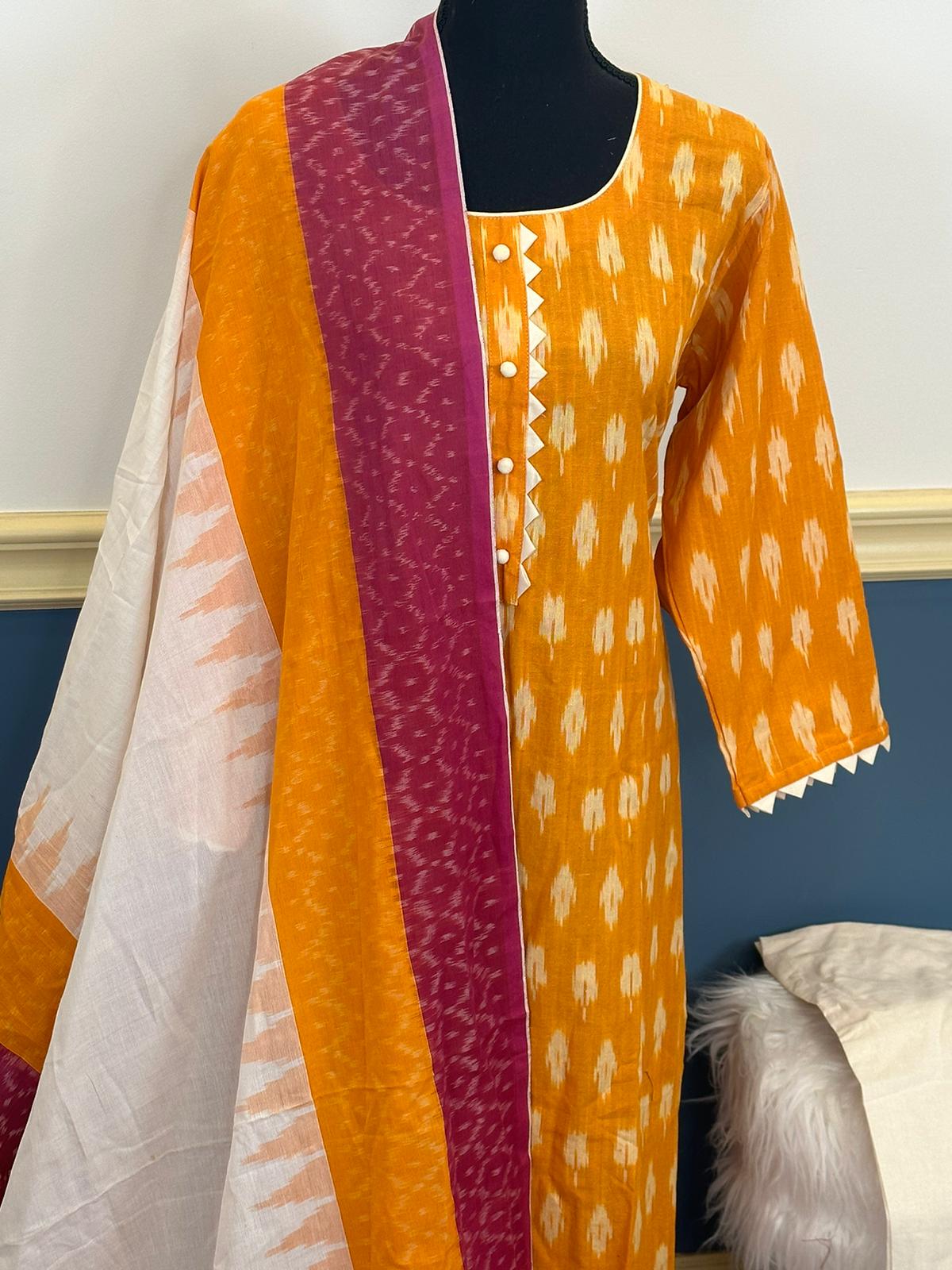 Ikkat salwer laminate Collection