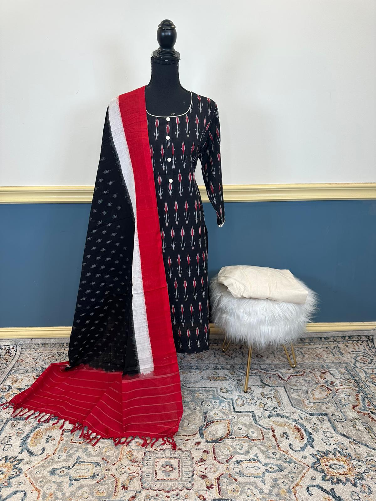 Ikkat salwer laminate Collection