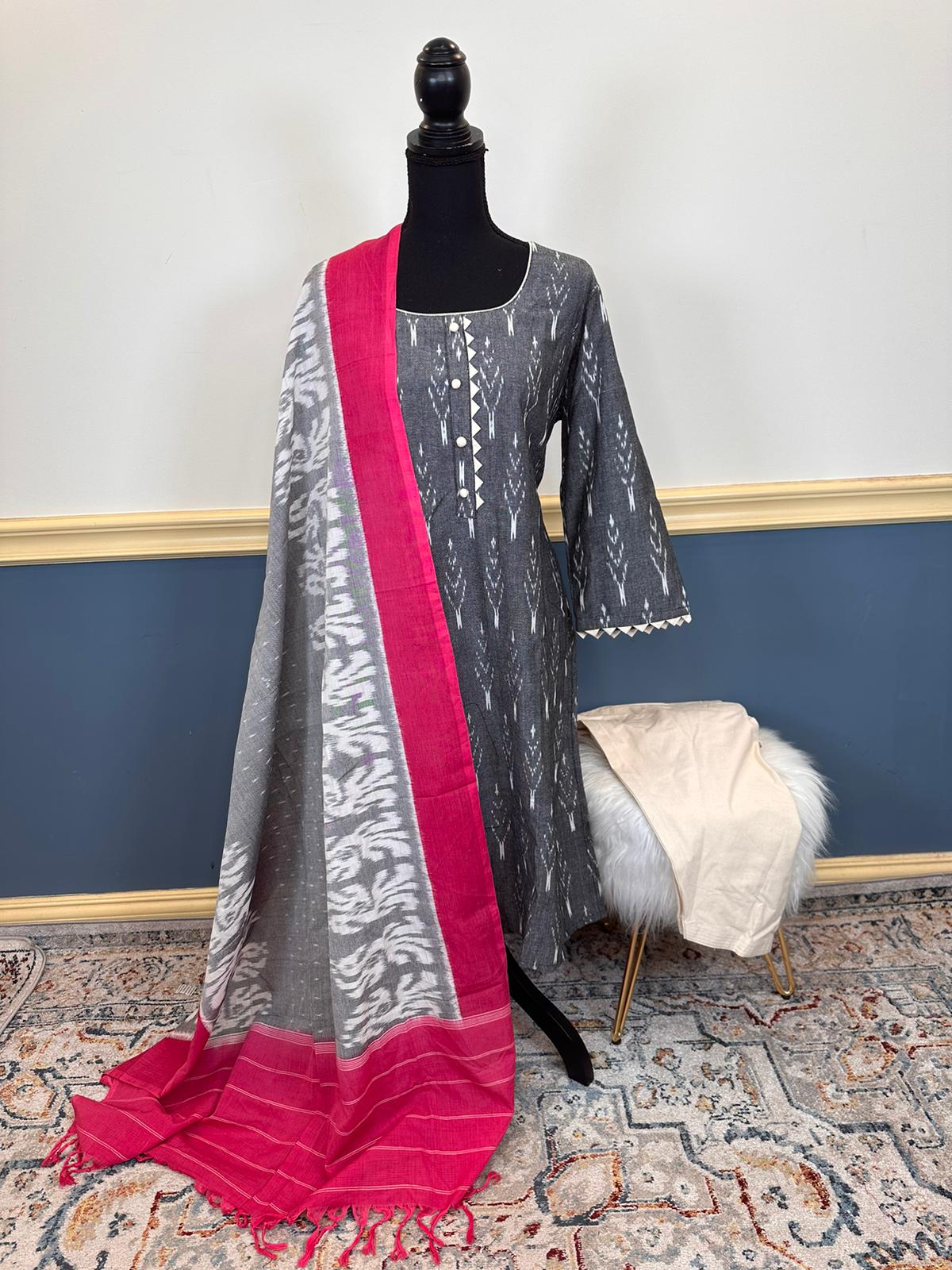 Ikkat salwer laminate Collection