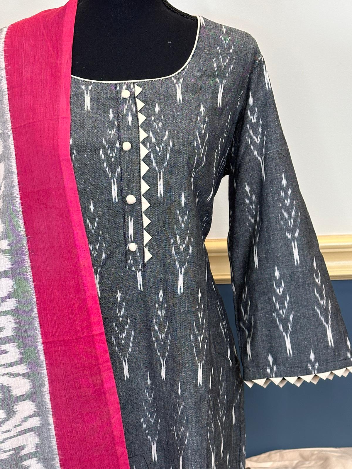 Ikkat salwer laminate Collection