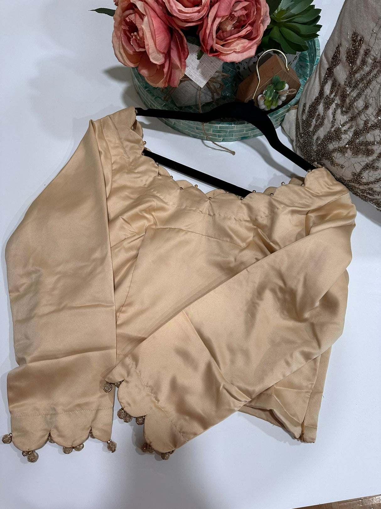 Long Sleeve Stitched Blouse