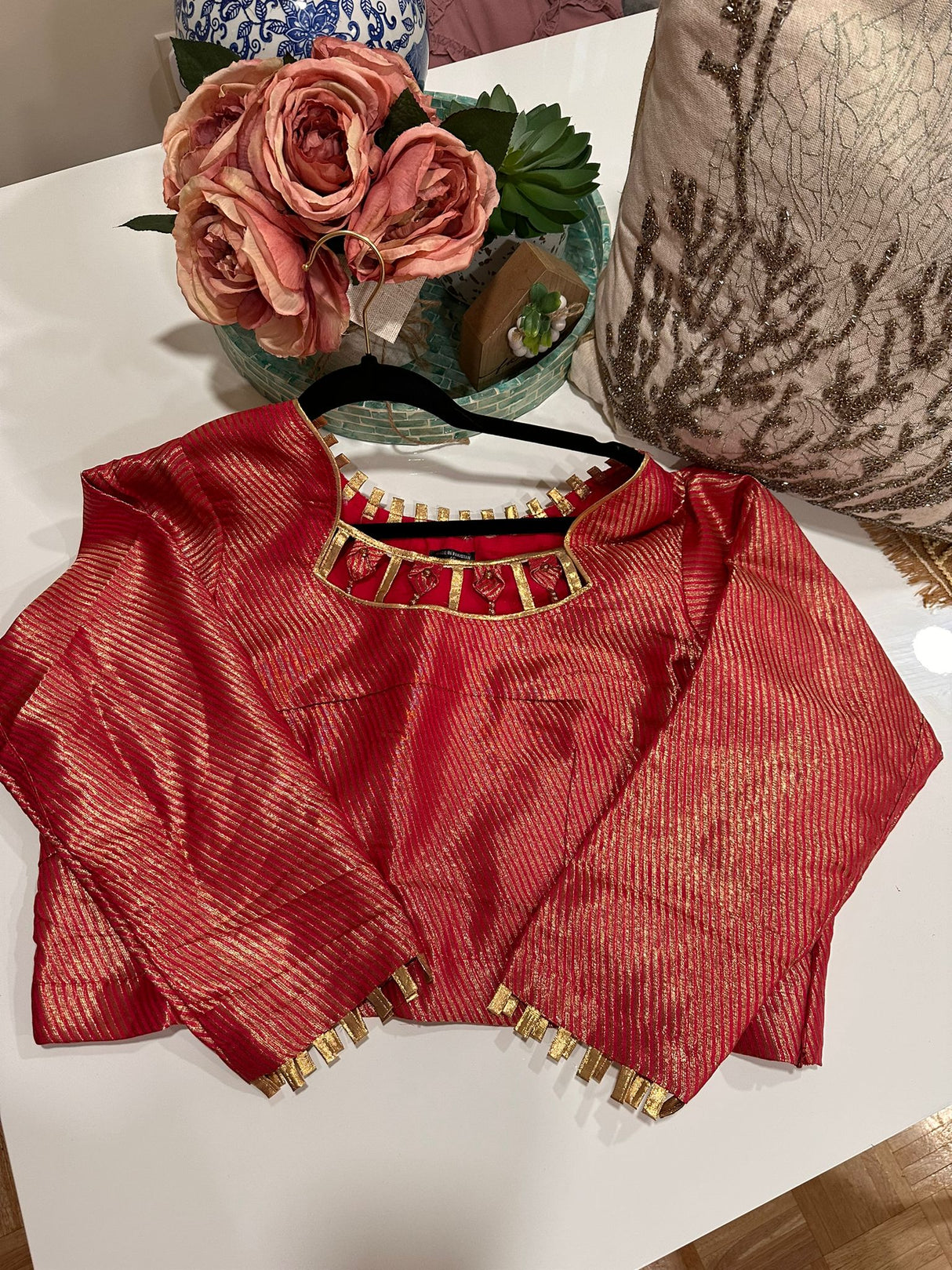 Long Sleeve Stitched Blouse