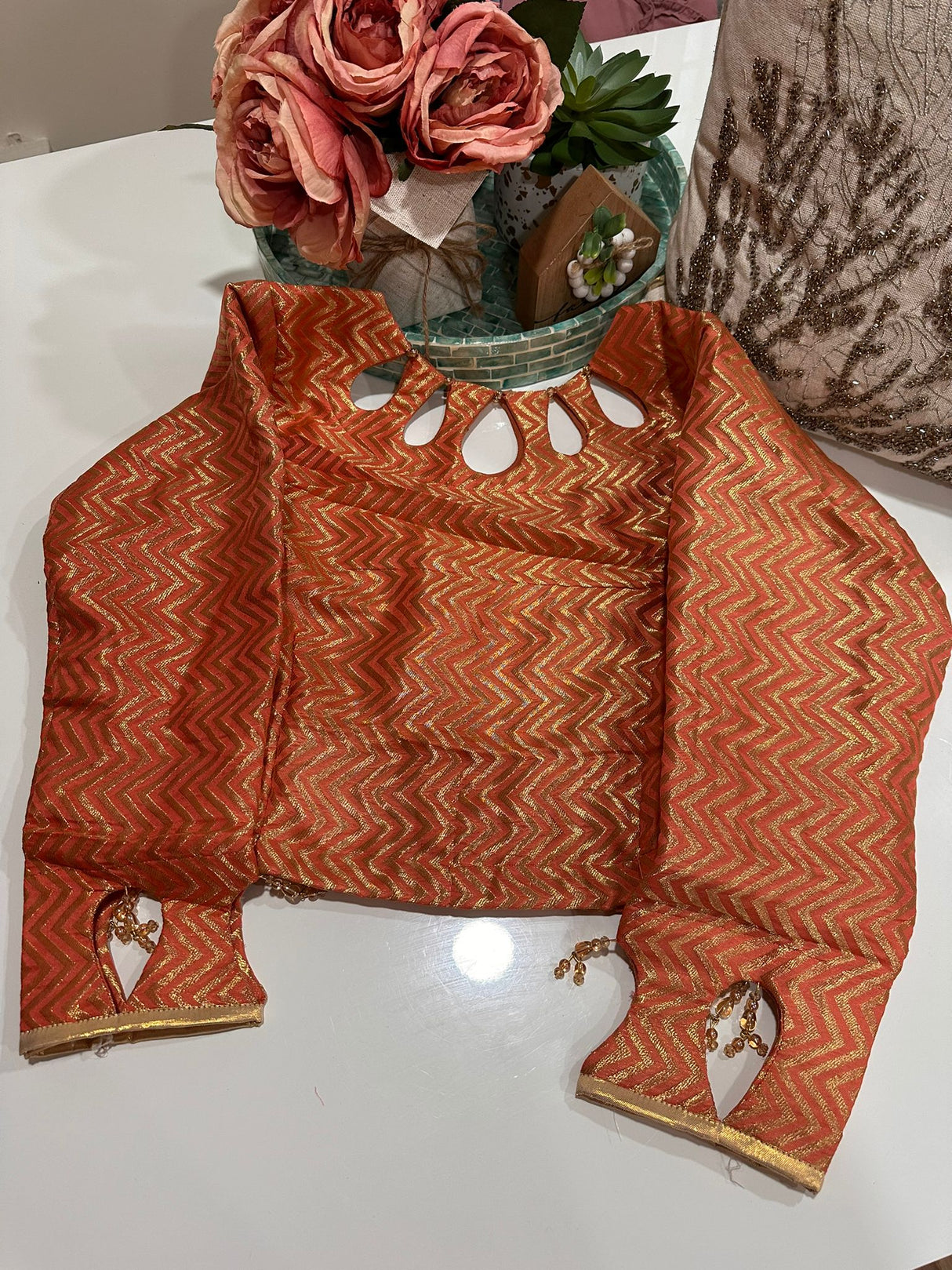 Long Sleeve Stitched Blouse