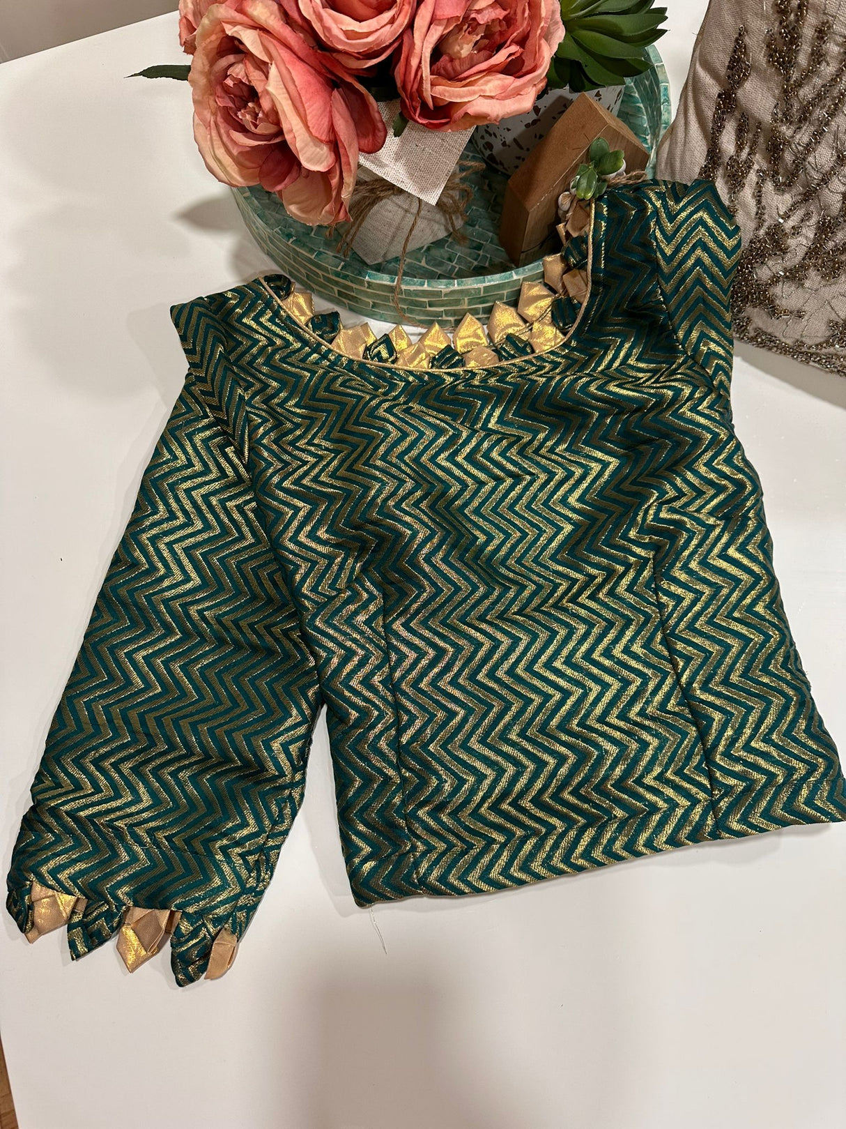 Long Sleeve Stitched Blouse