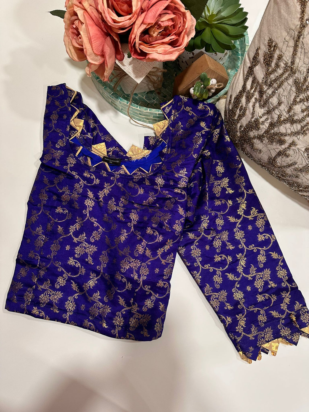 Long Sleeve Stitched Blouse