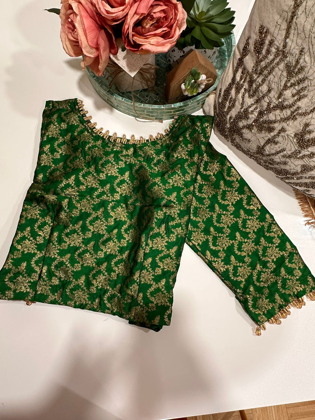 Long Sleeve Stitched Blouse