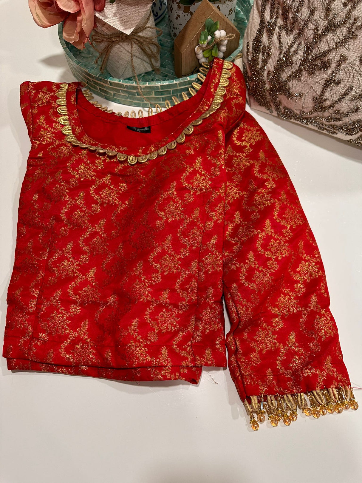 Long Sleeve Stitched Blouse