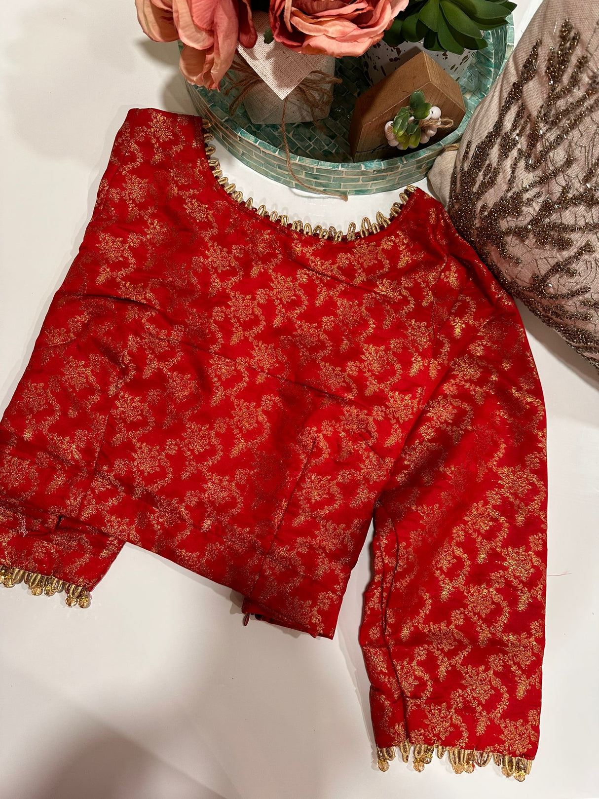 Long Sleeve Stitched Blouse