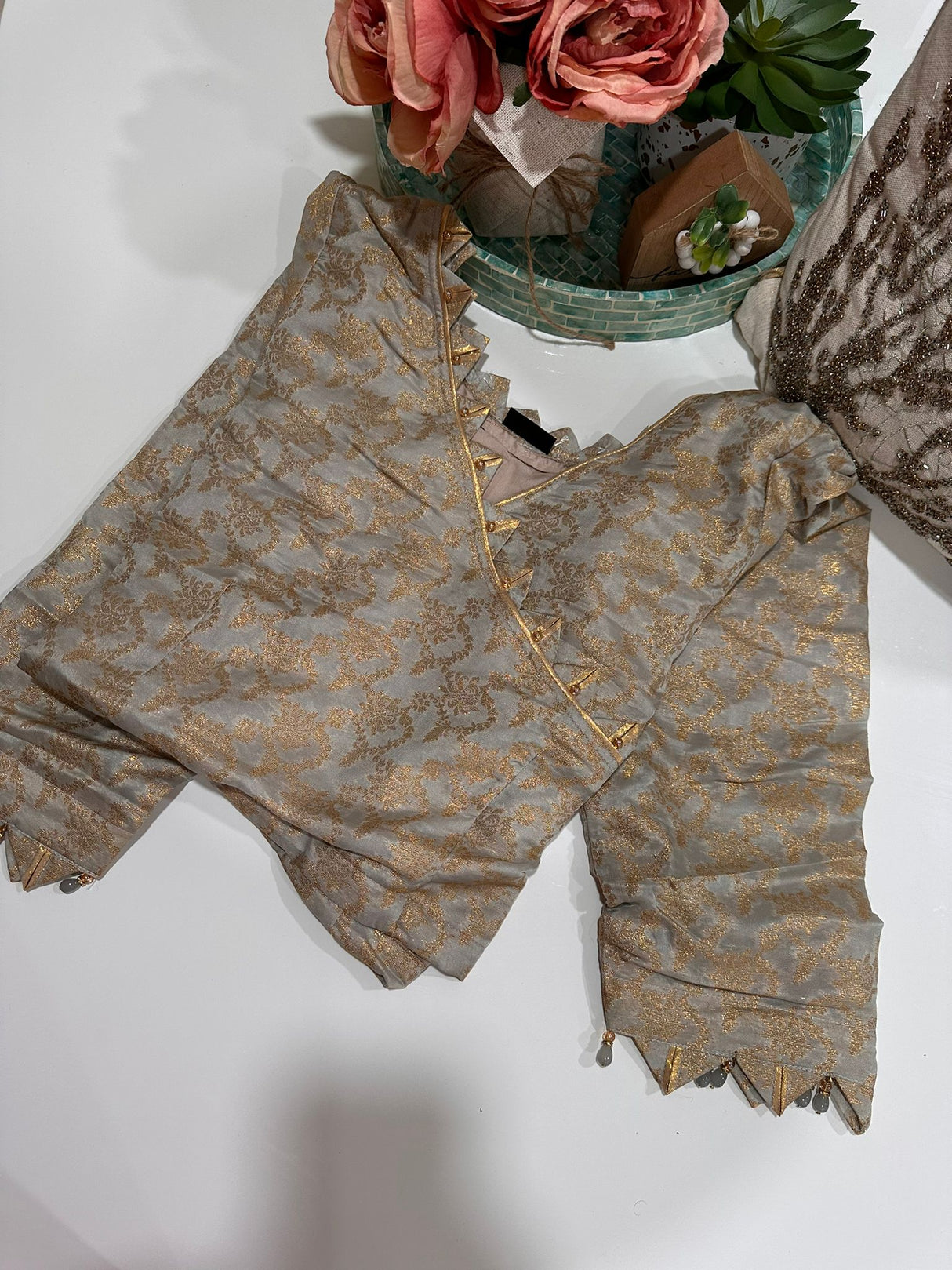 Long Sleeve Stitched Blouse