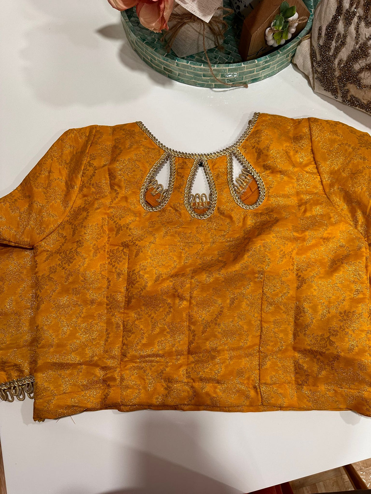 Long Sleeve Stitched Blouse