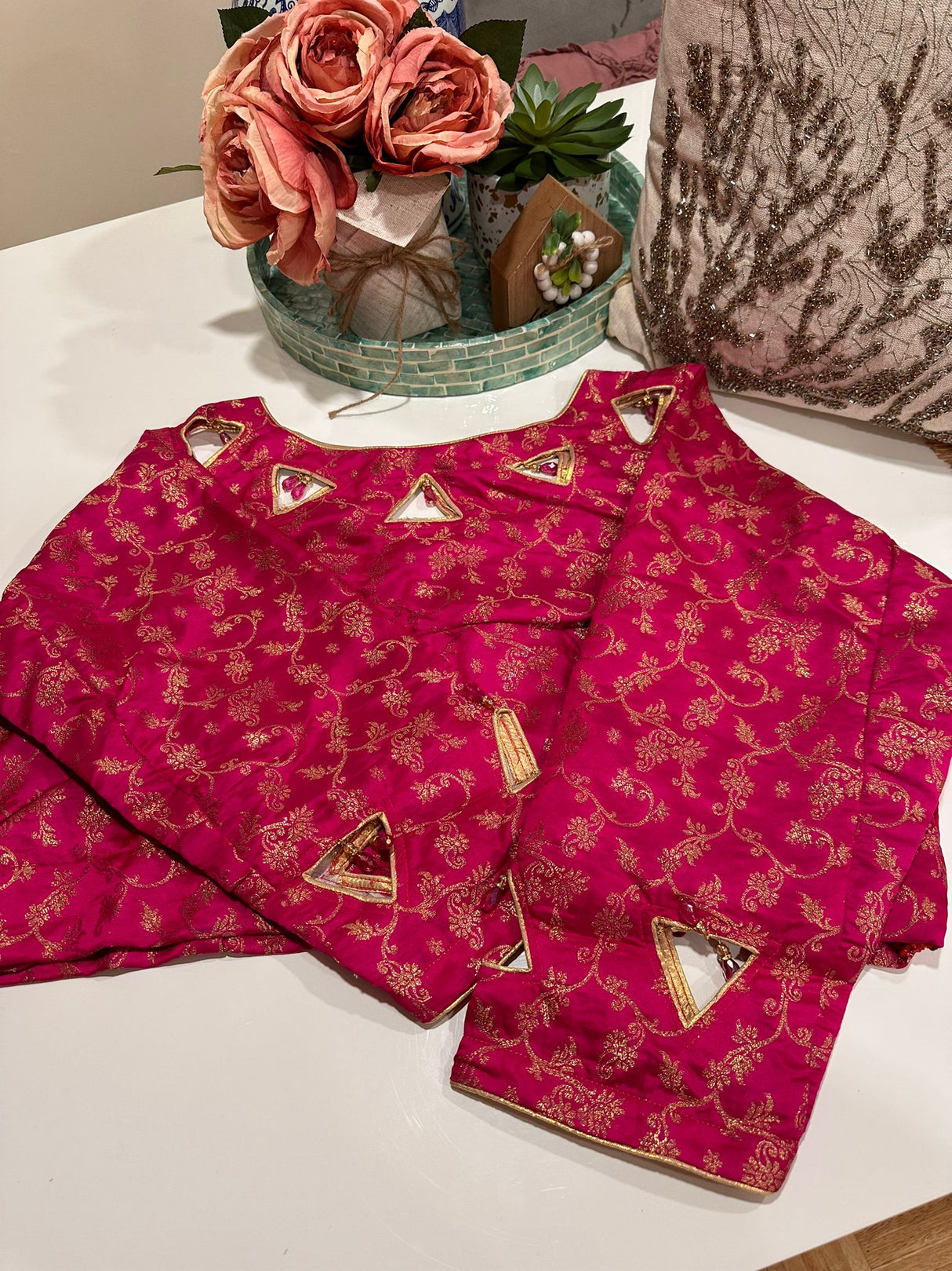 Long Sleeve Stitched Blouse