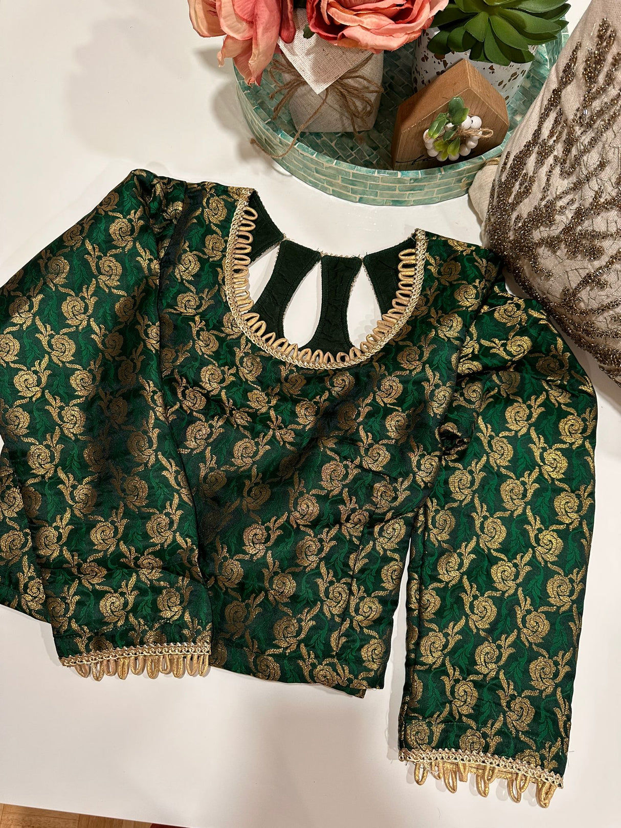 Long Sleeve Stitched Blouse