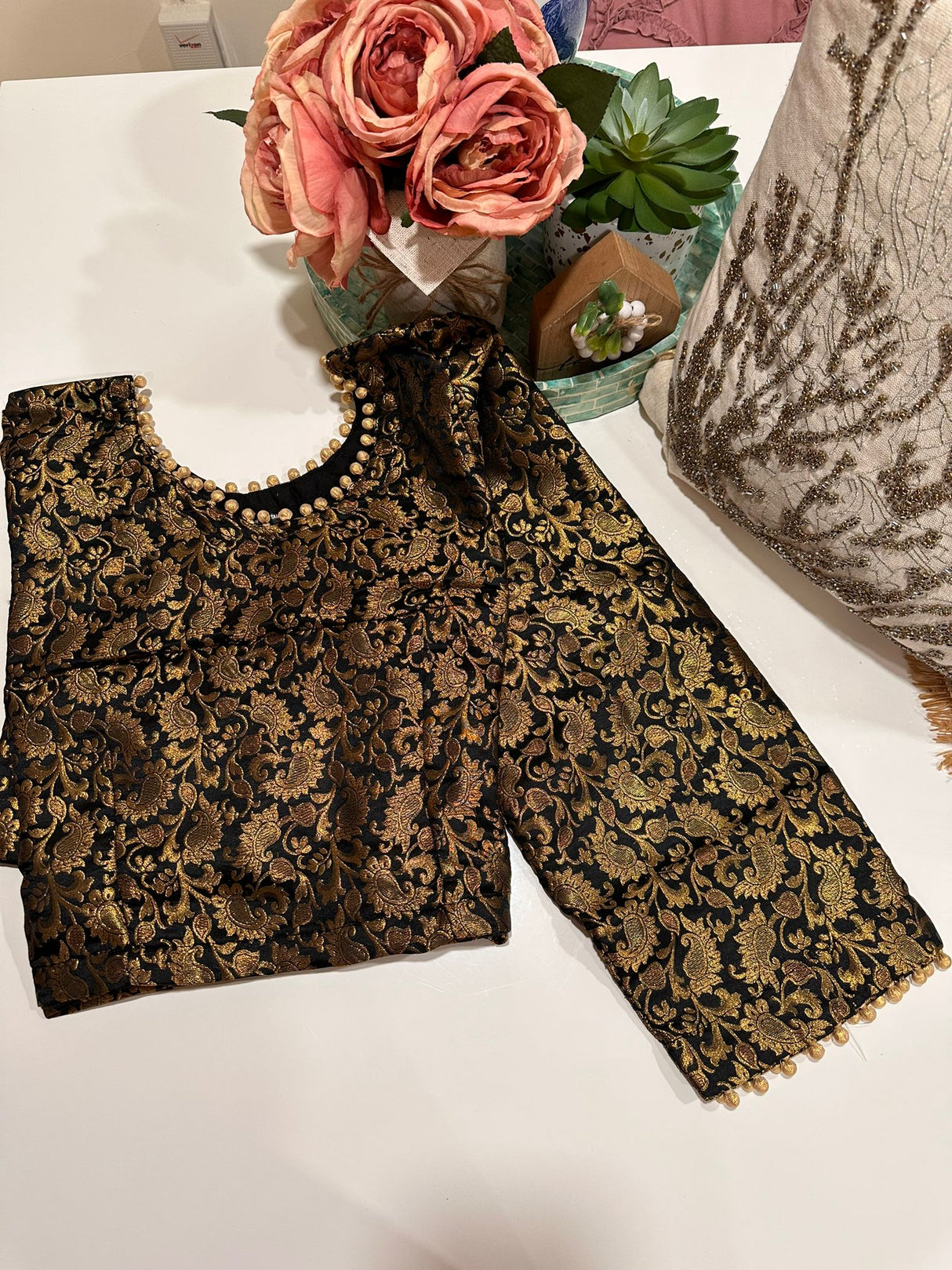 Long Sleeve Stitched Blouse