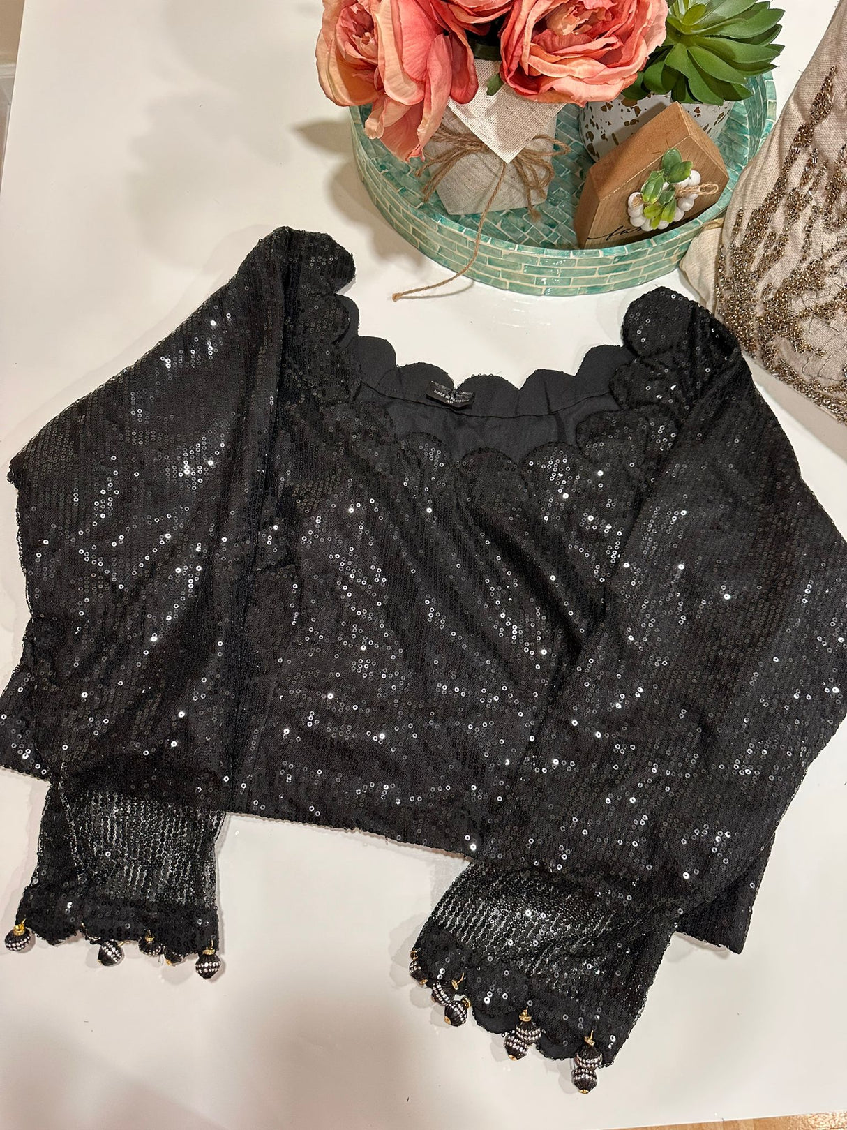 Long Sleeve Stitched Blouse