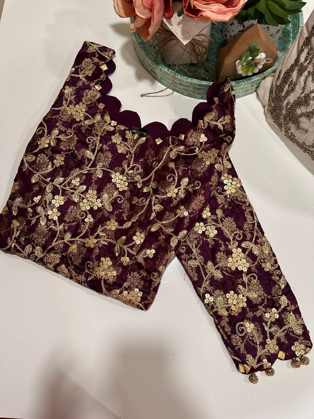 Long Sleeve Stitched Blouse