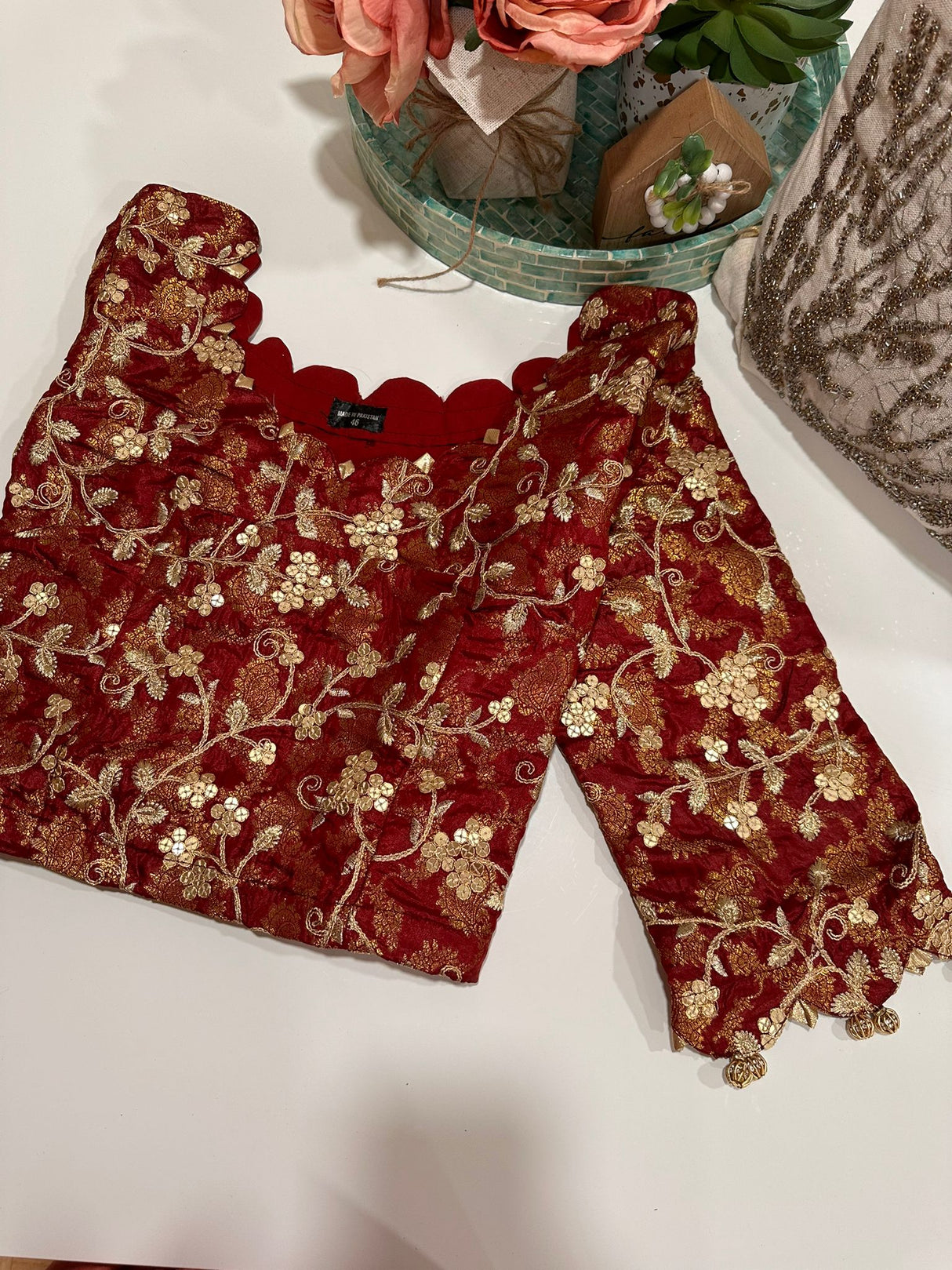 Long Sleeve Stitched Blouse