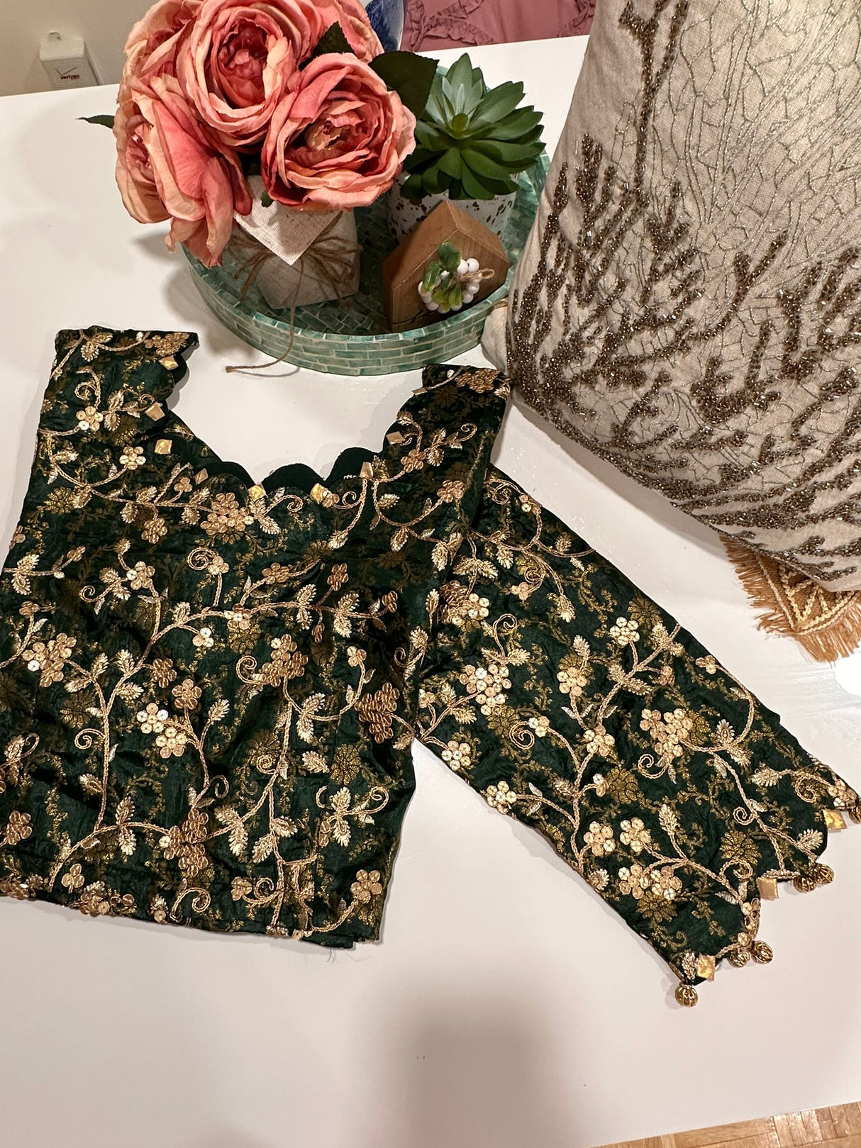 Long Sleeve Stitched Blouse