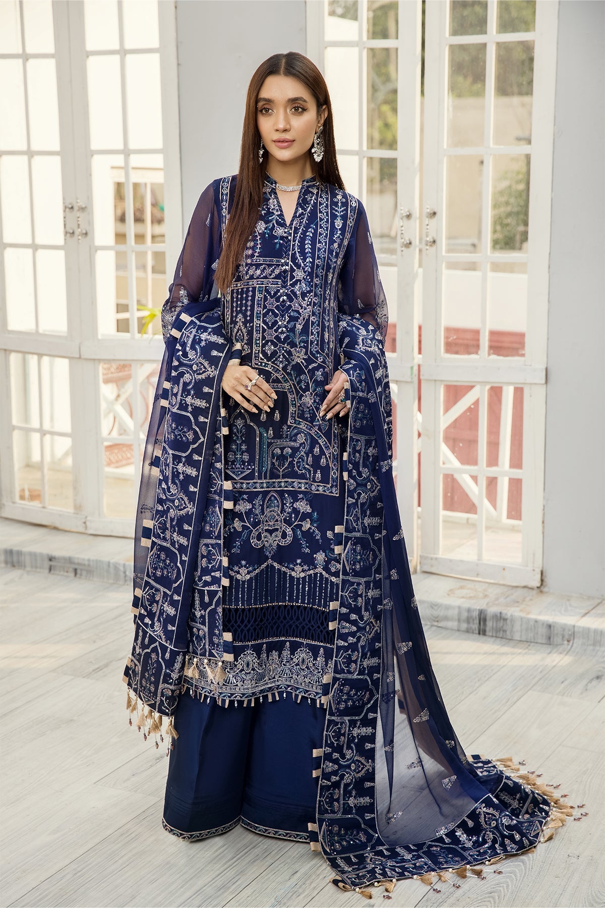 Alizeh Luxury  Embroidered Chiffon Collection-100% Original