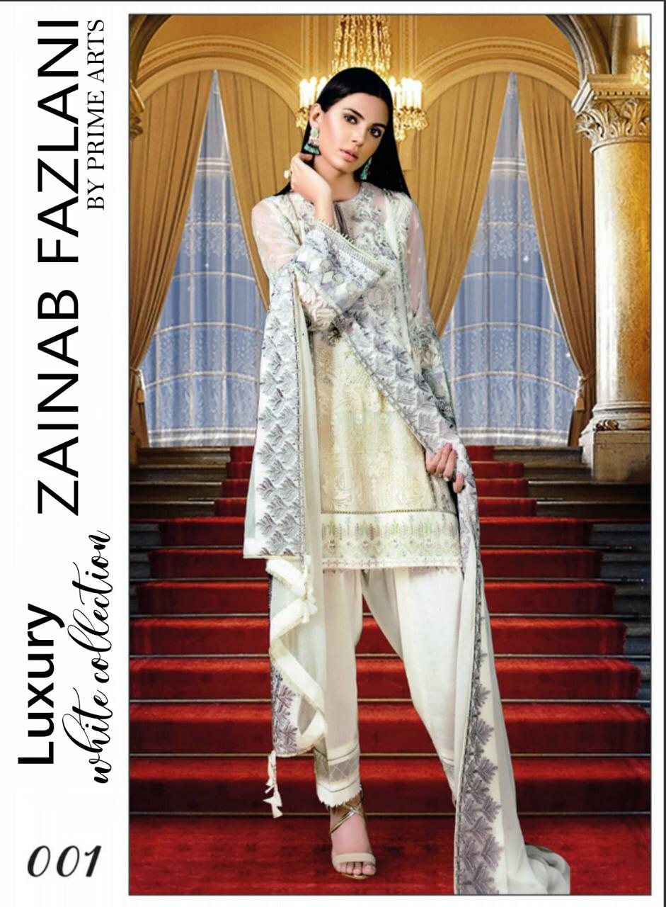 Zainab Fazlani Chiffon Collection 2021-100% Original Guaranteed