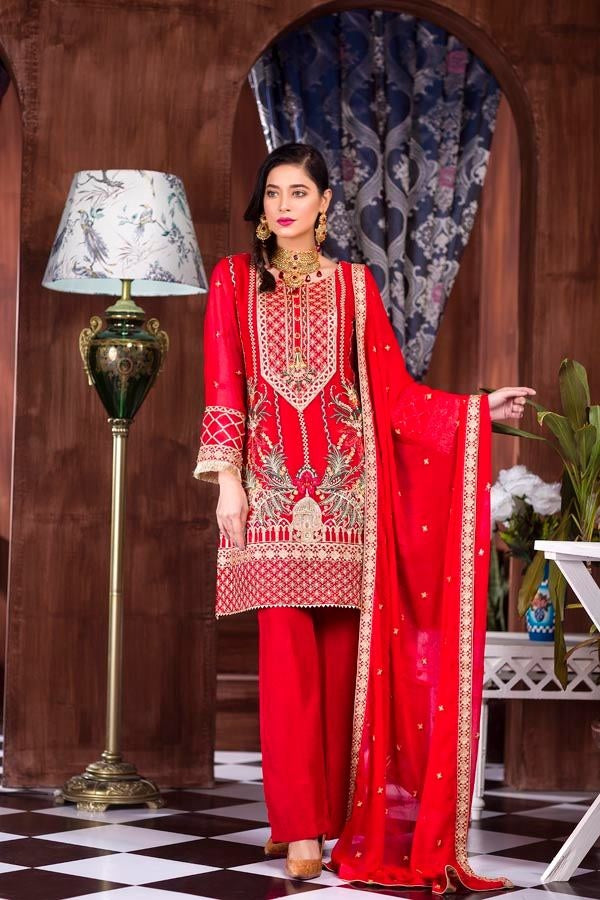 Zebaish Afreen Luxury Embroidered Chiffon-100% Original Guaranteed