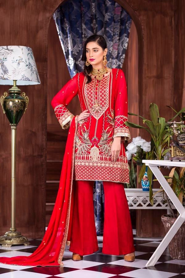 Zebaish Afreen Luxury Embroidered Chiffon-100% Original Guaranteed