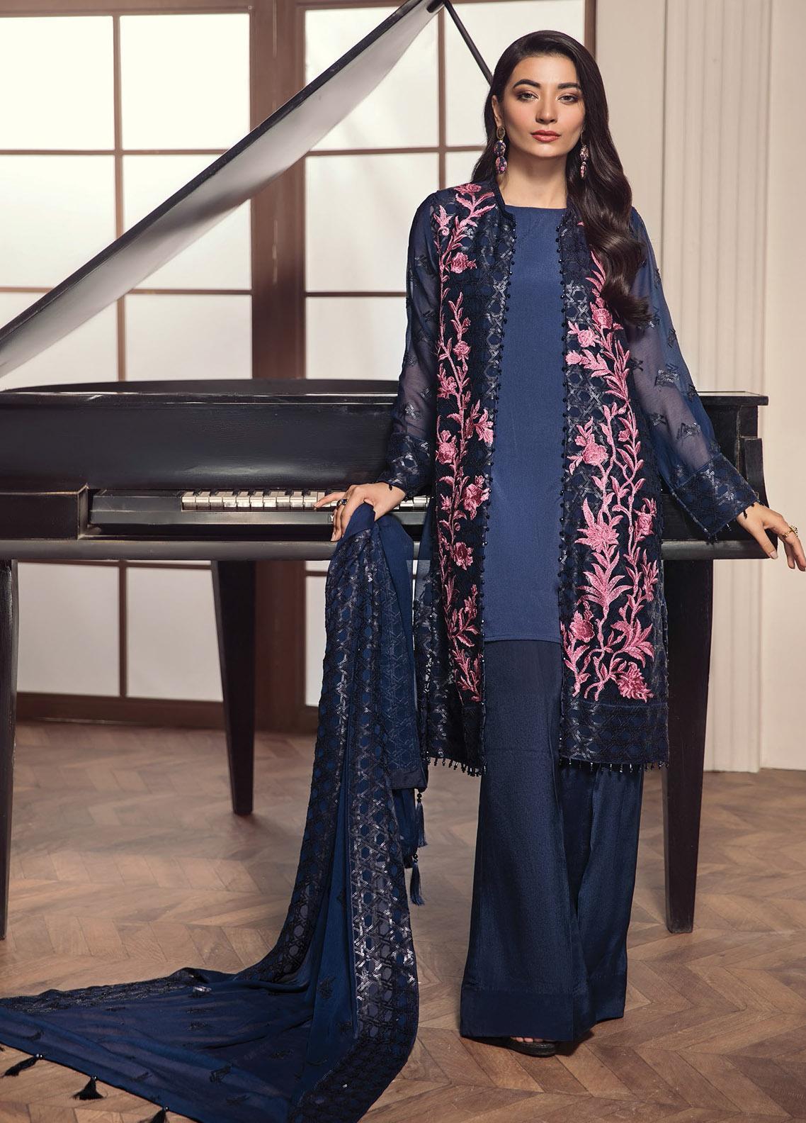 Alizeh Embroidered Chiffon Collection 2020--100% Original Guaranteed