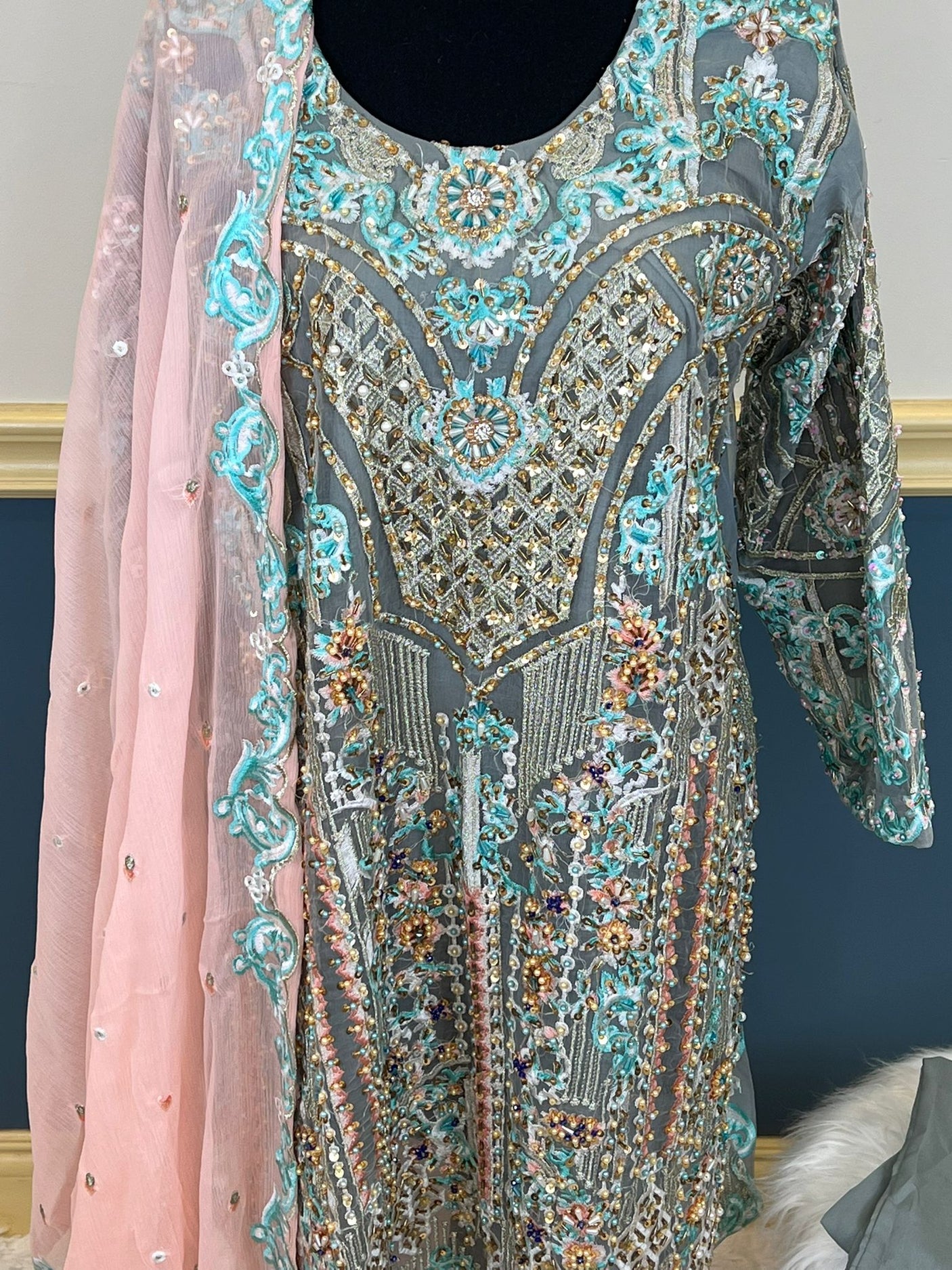 Pakistani Embroidered Party wear Ready To Ship