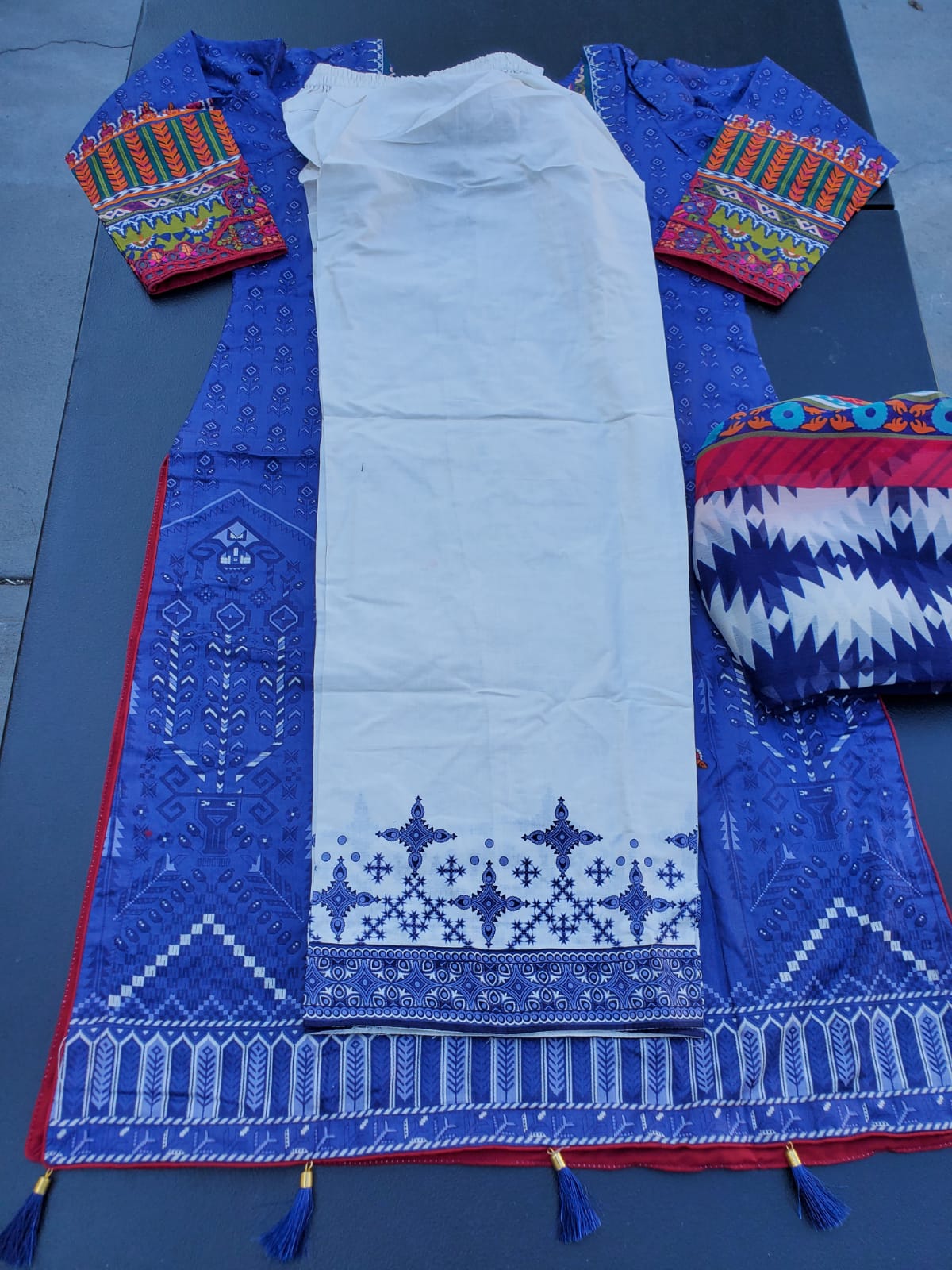 Pakistani Stitched Embroidery Lawn Suit Ready To Ship