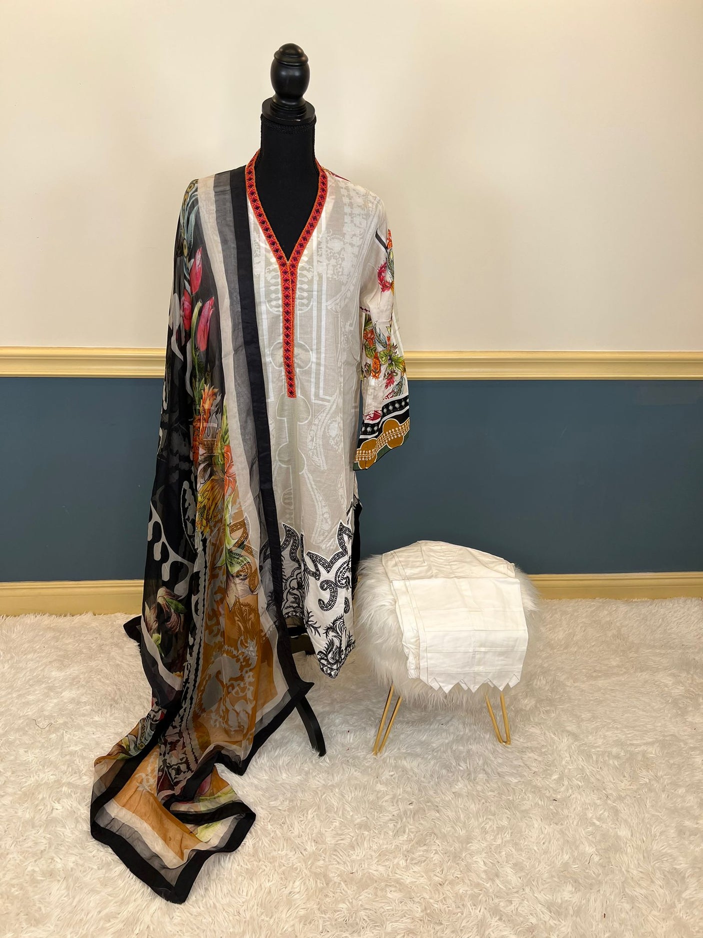 Pakistani Stitched Embroidery Party Wear Dresses Ready To Ship