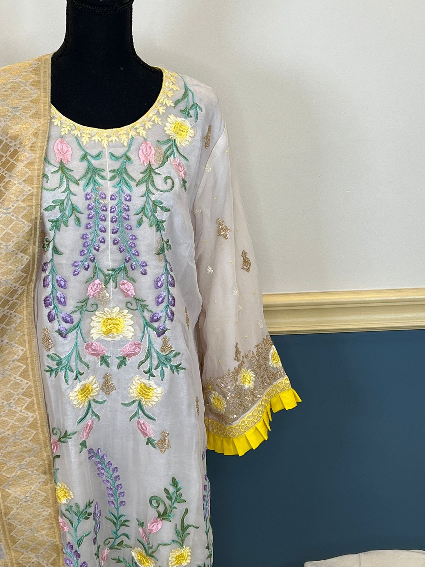 Pakistani Stitched Embroidery Party Wear Dresses Ready To Ship