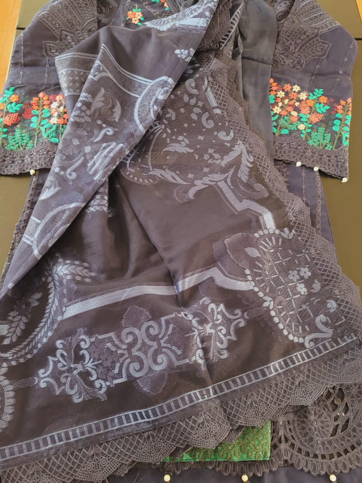 Pakistani Stitched Embroidery Party Wear Dresses Ready To Ship