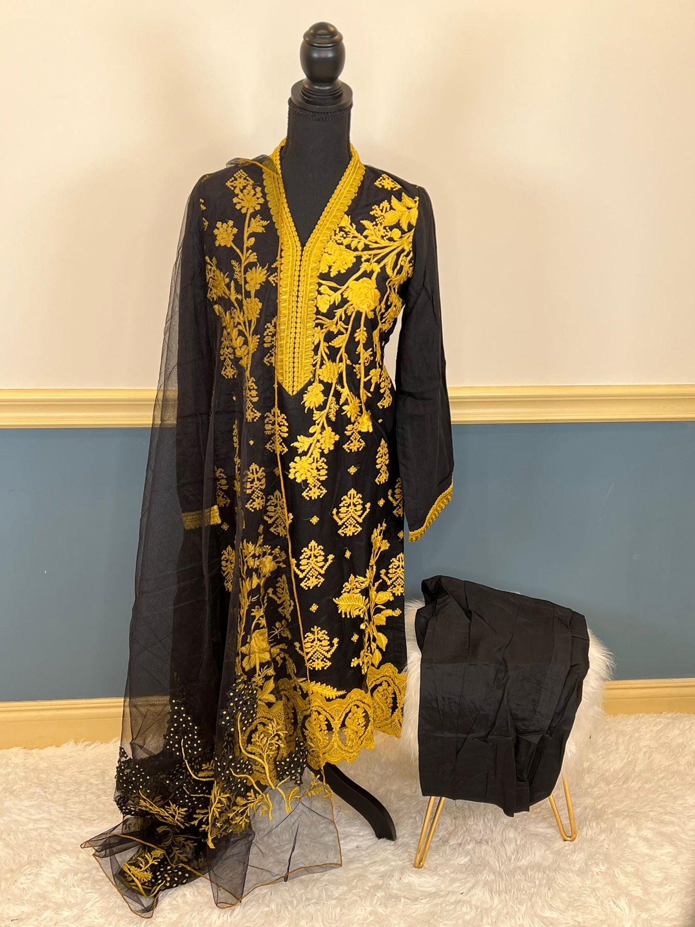 Pakistani Stitched Embroidery Party Wear Dresses Ready To Ship