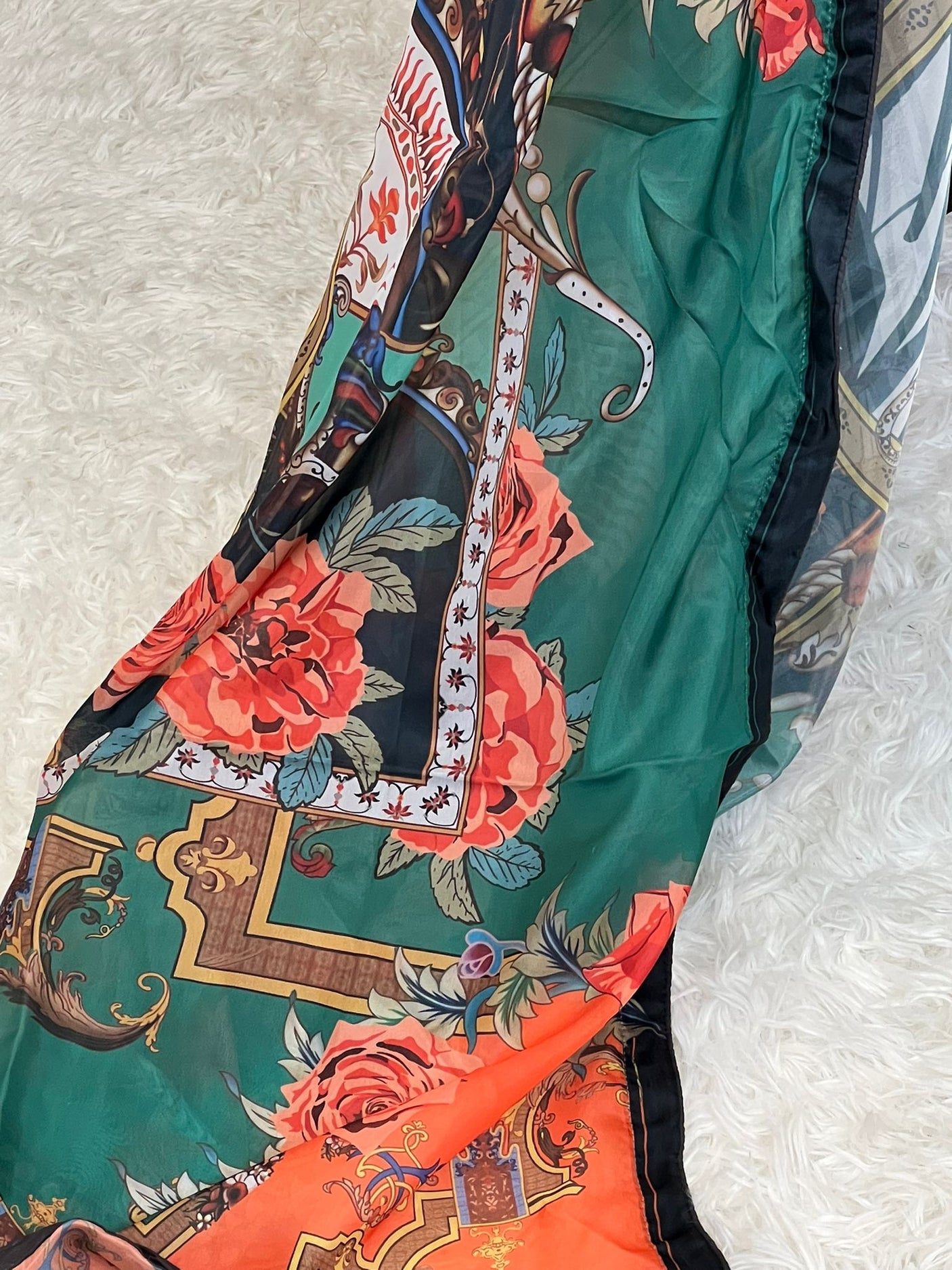 Pakistani lawn stitched Embroidered Suit Ready To Ship