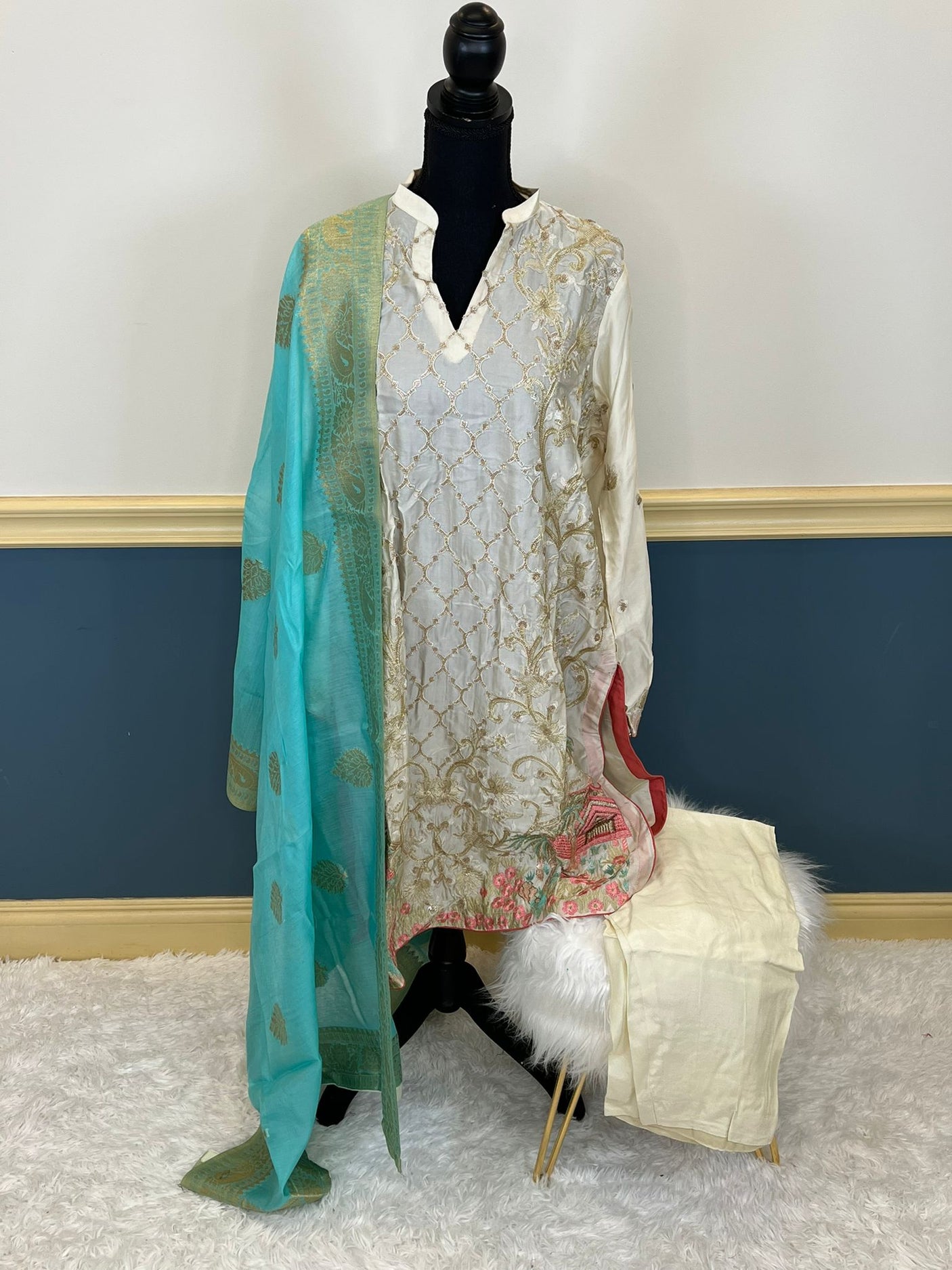 Pakistani Stitched Embroidery Party Wear Dresses Ready To Ship