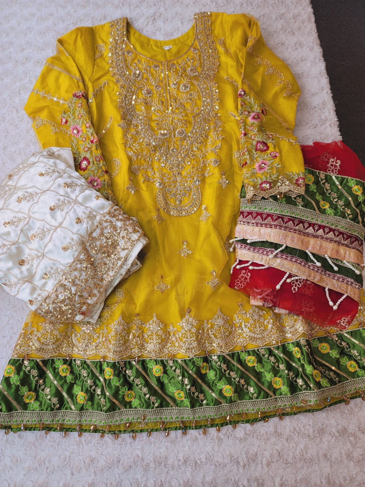 Pakistani Stitched Embroidery Party Wear Dresses Ready To Ship