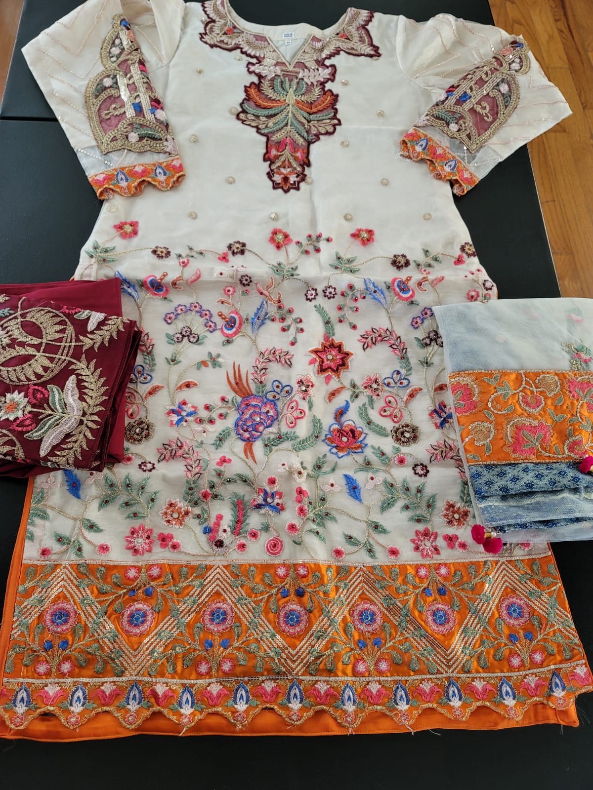 Pakistani Stitched Embroidery Party Wear Dresses Ready To Ship