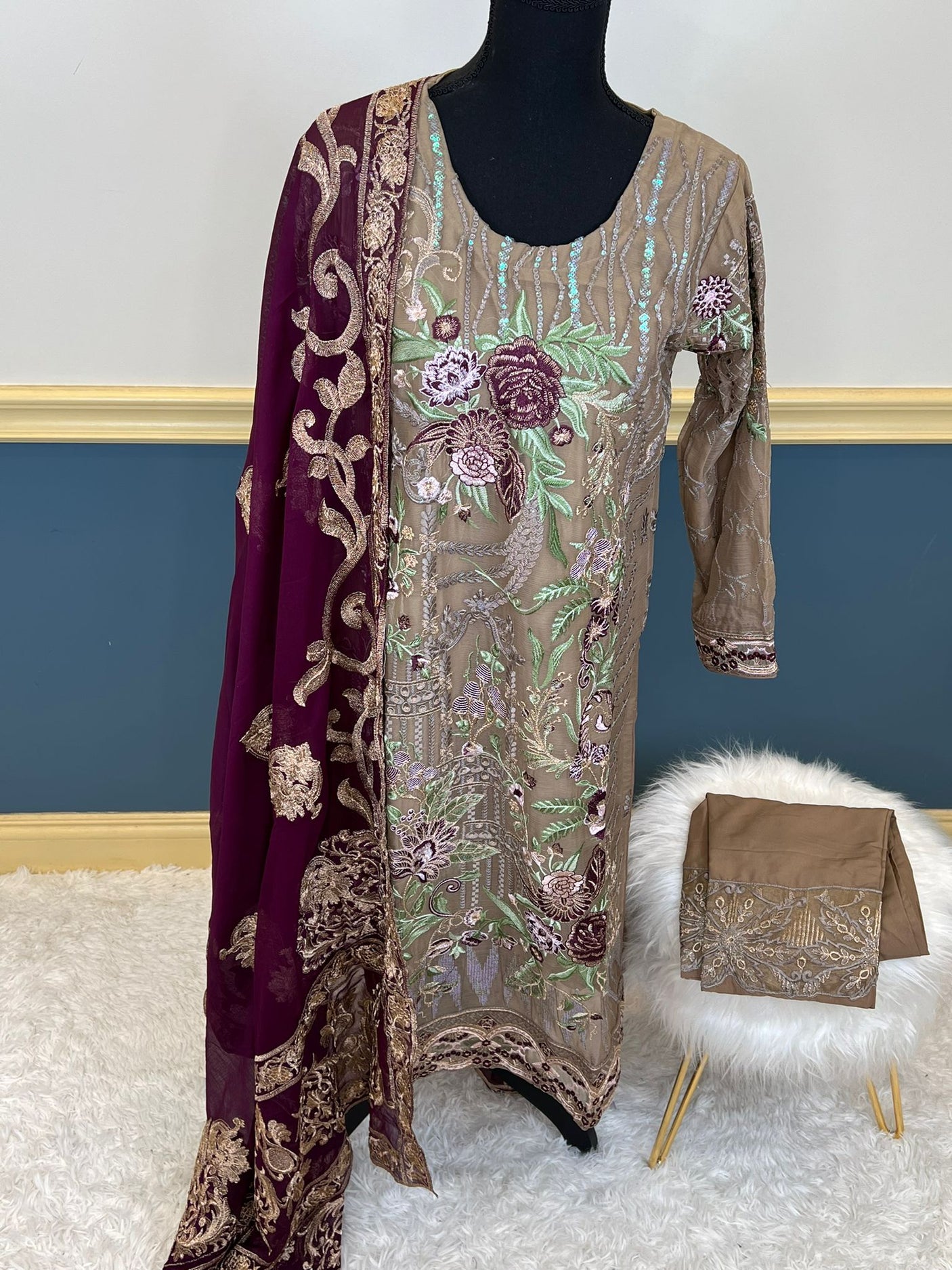 Pakistani Embroidered Party wear Ready To Ship