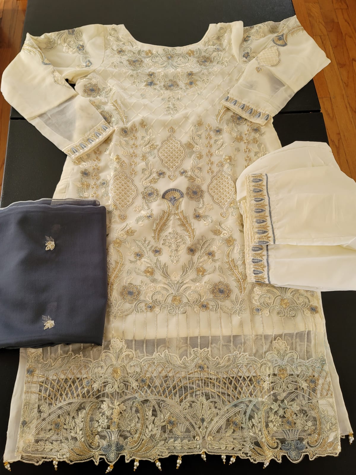 Pakistani Stitched Embroidery Party Wear Dresses Ready To Ship