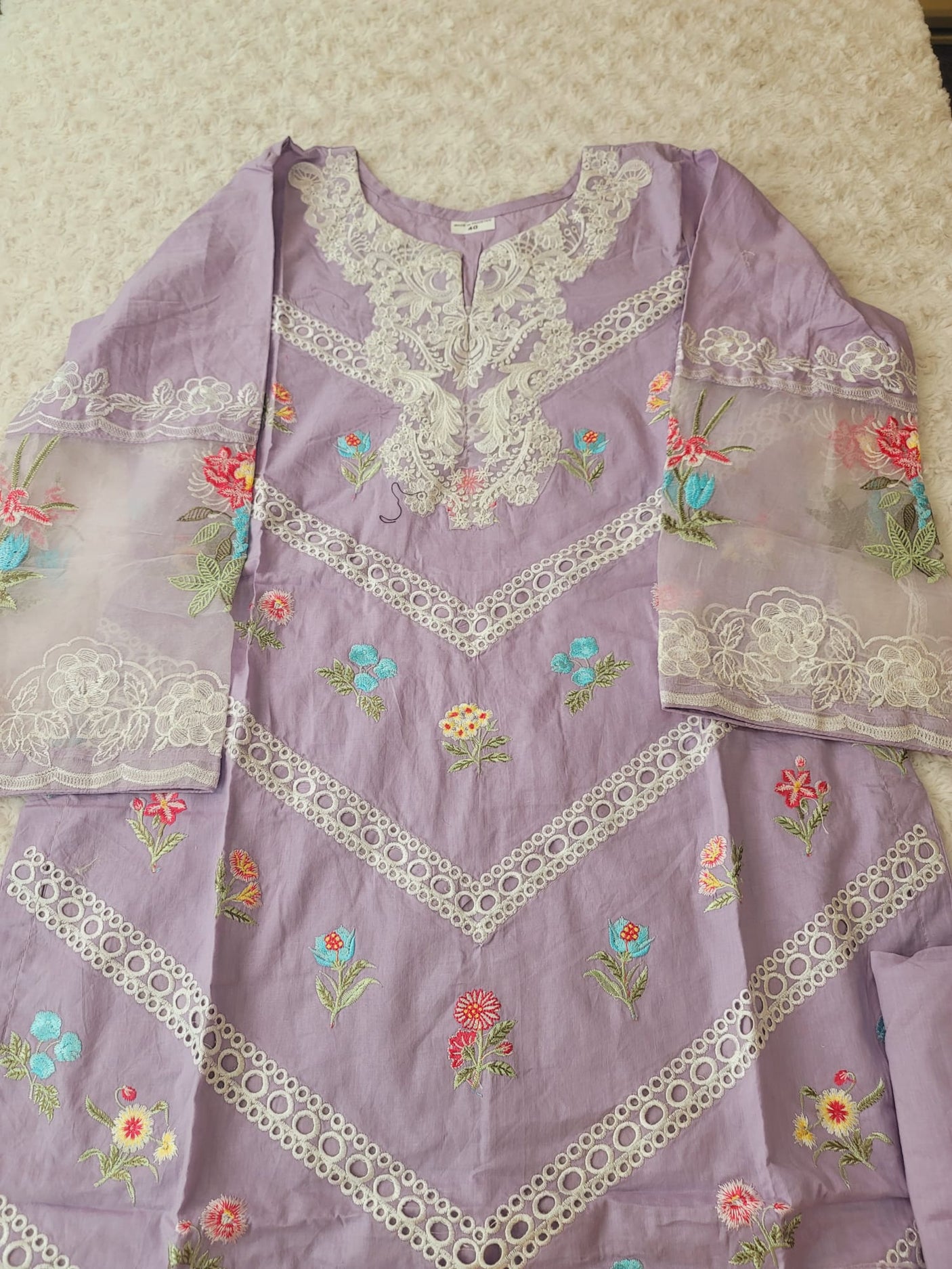 Pakistani Stitched Embroidery luxury lawn Dresses Ready To Ship