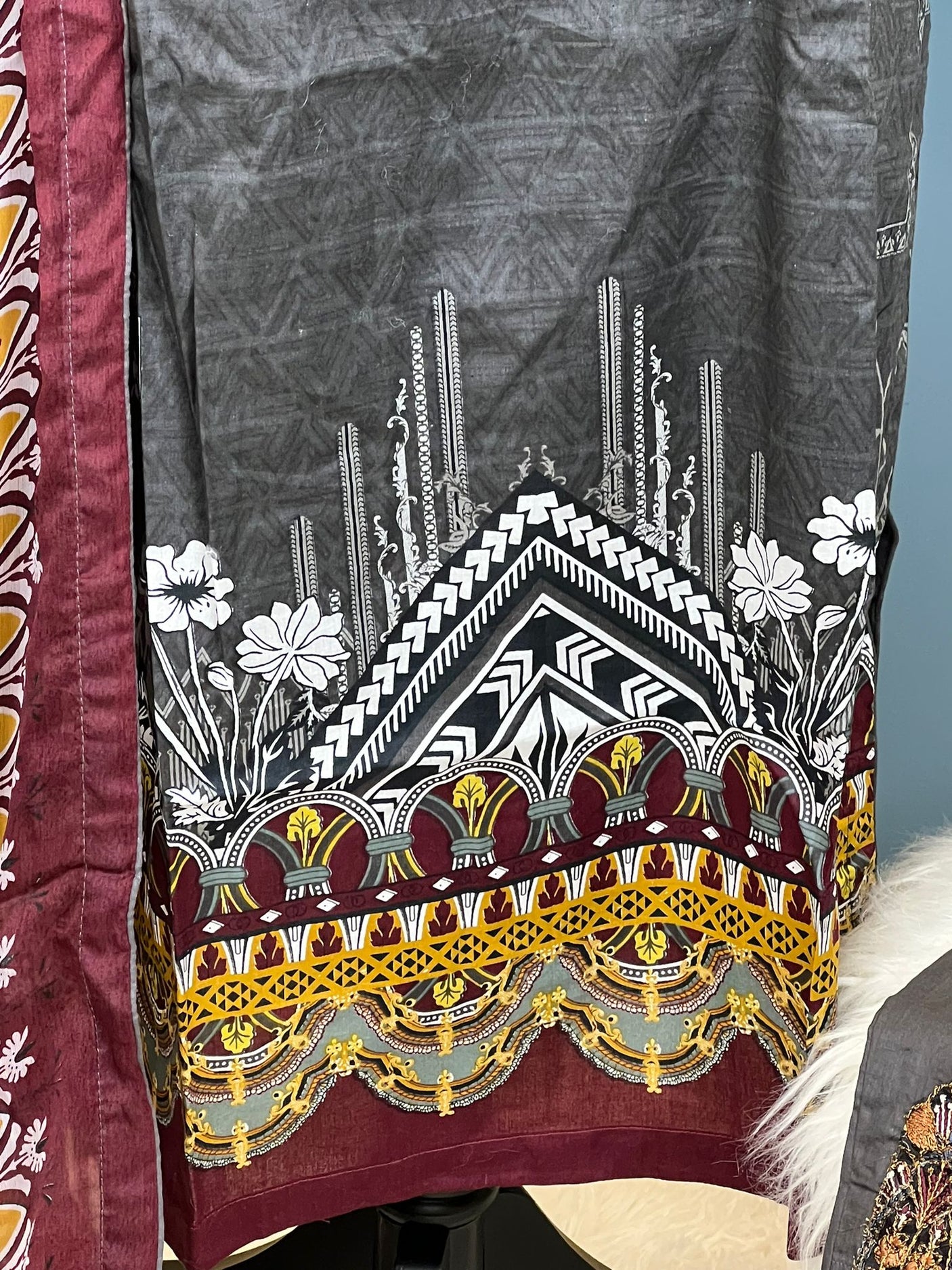 Pakistani Stitched lawn Embroidered Salwar kameez ready to ship