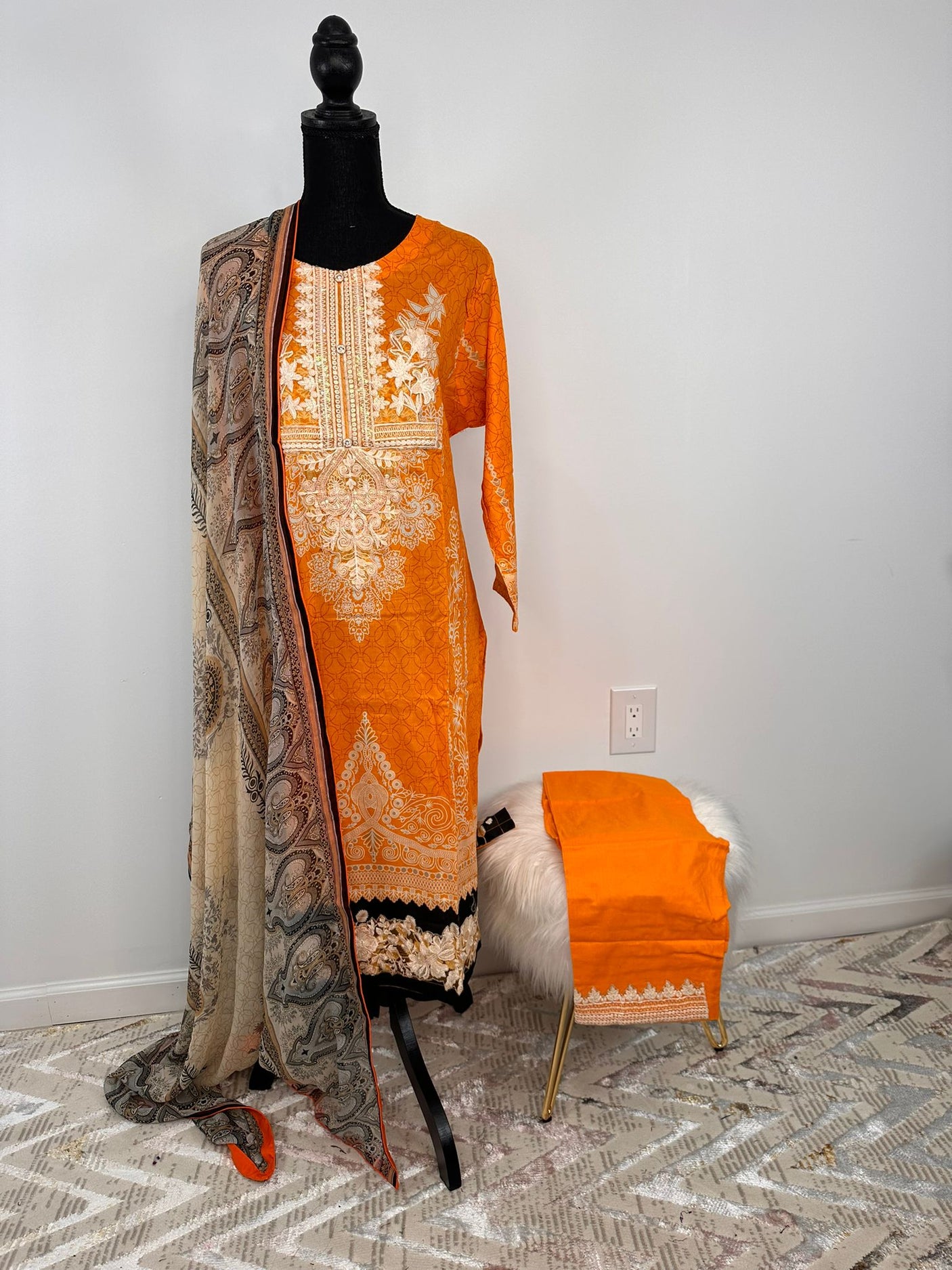 Pakistani Embroidered Lawn ready to ship